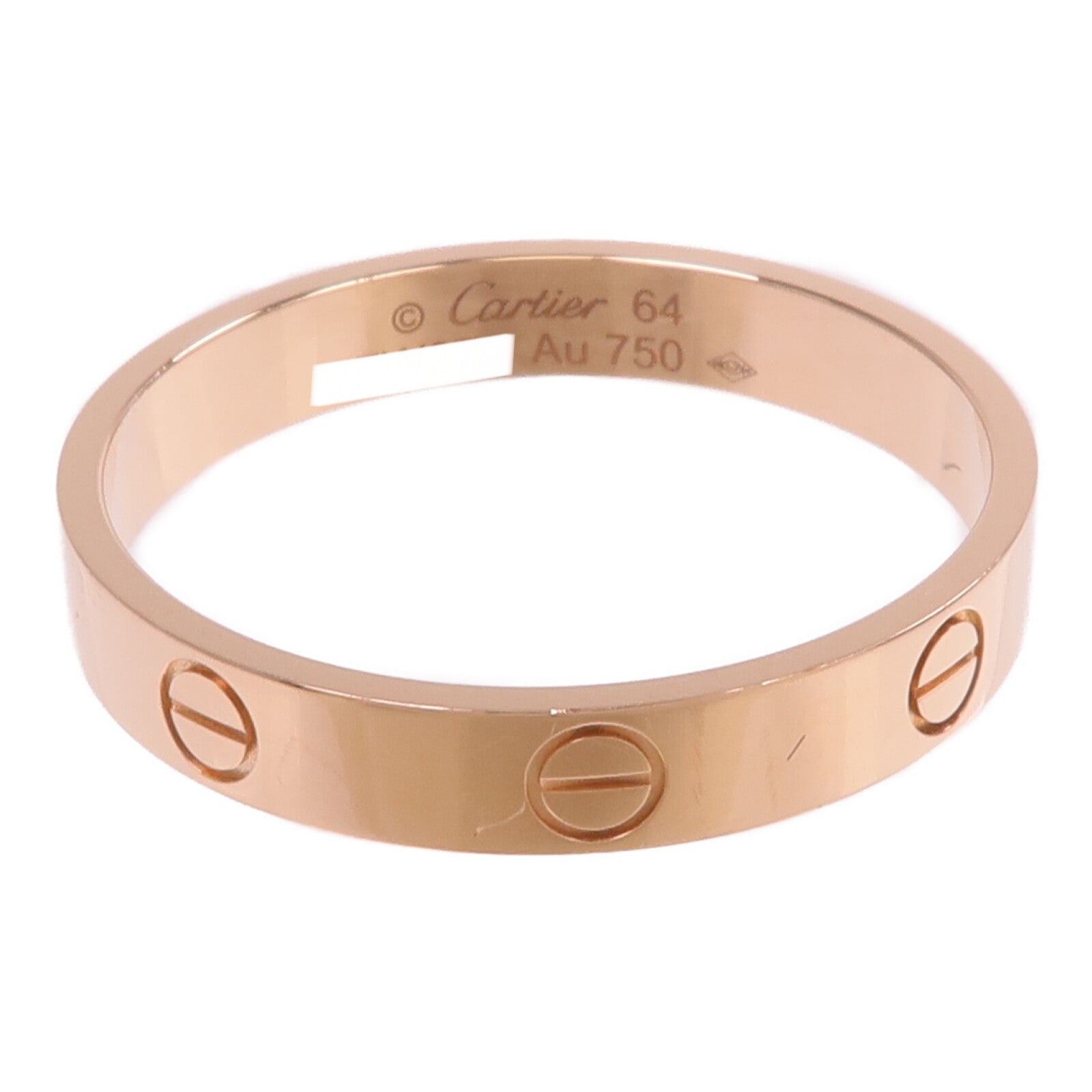 CARTIER 18K玫瑰金Mini Love Ring戒指Cartier#64/US#10.75