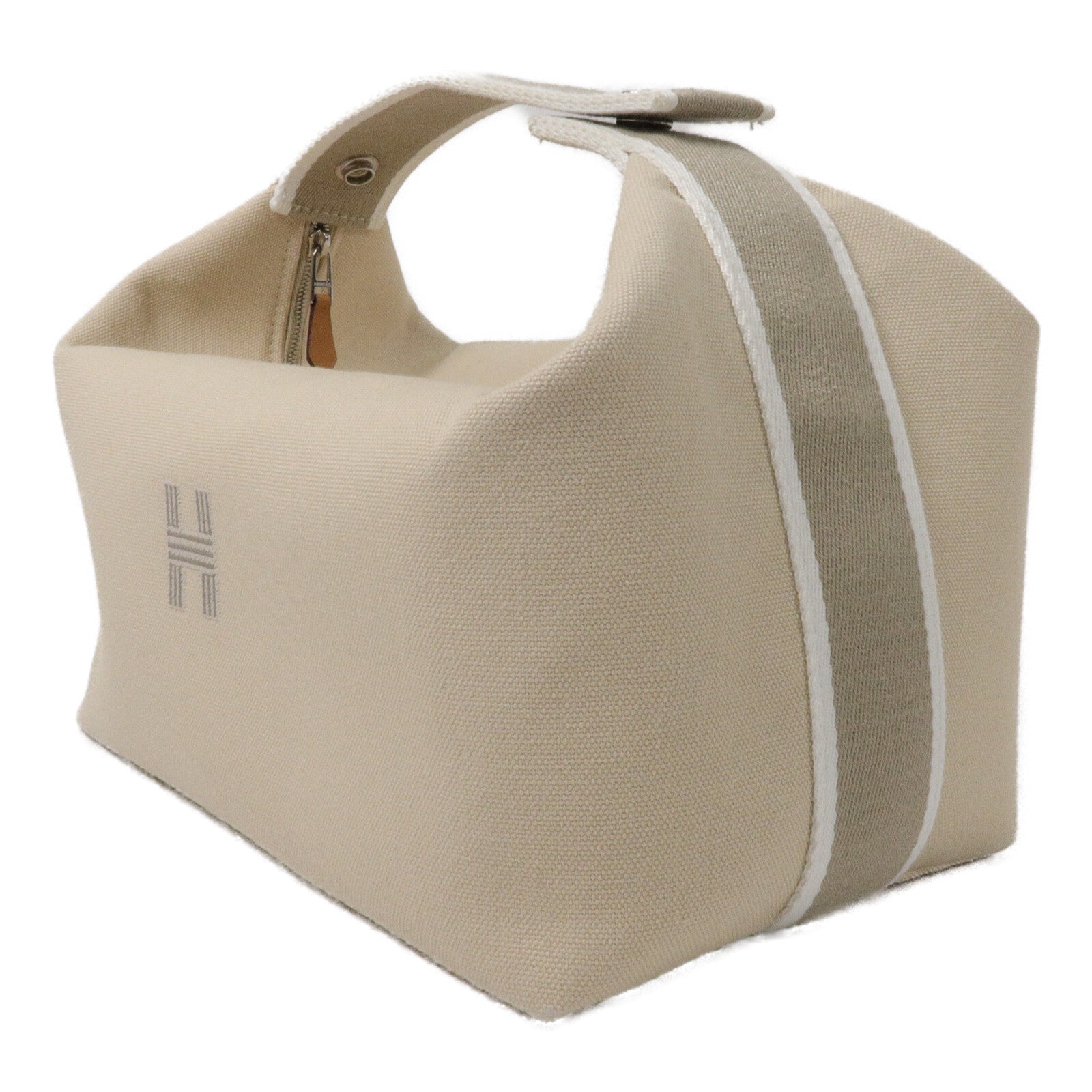 HERMES 帆布Bride-A-Brac Case Large手挽袋Naturel