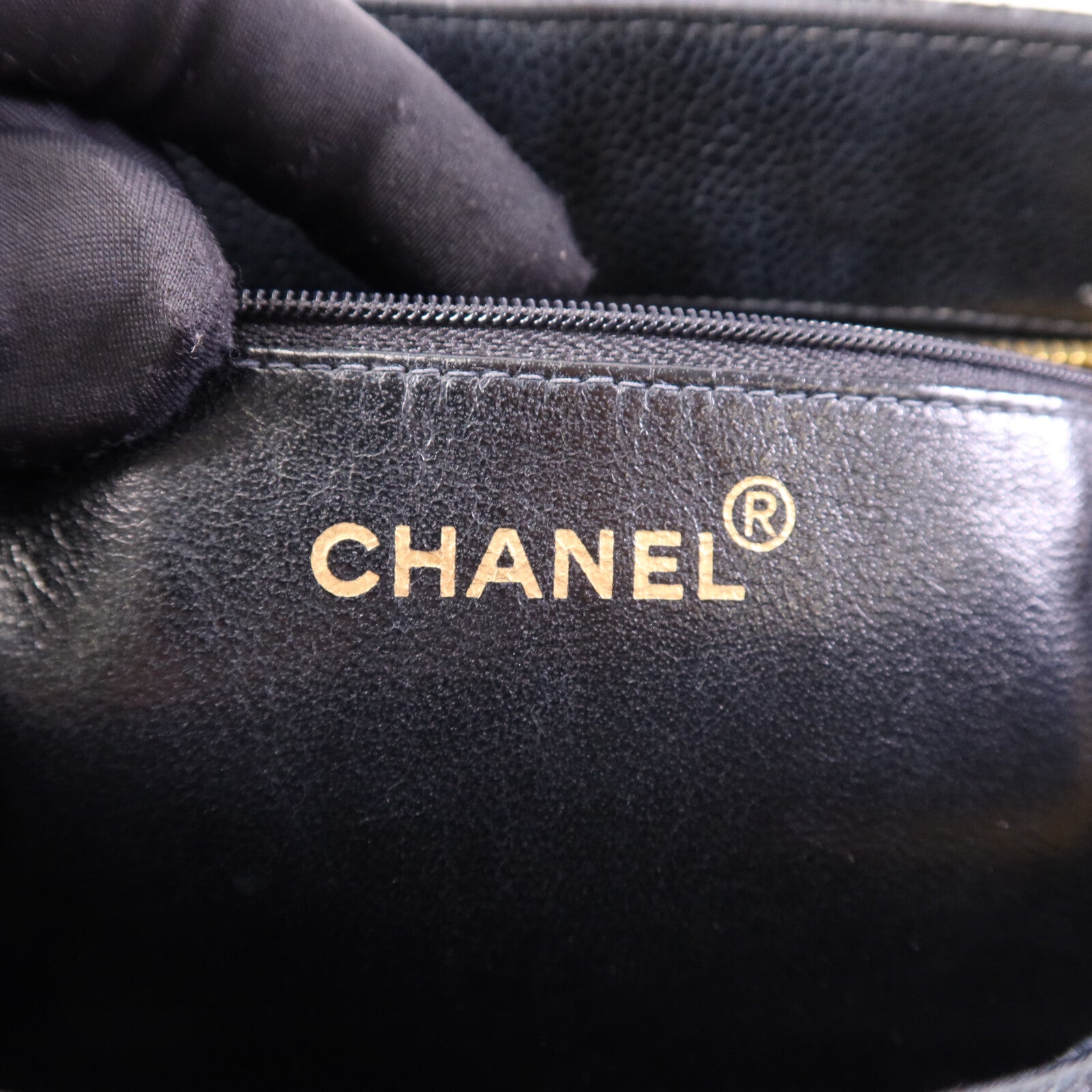 CHANEL 牛皮皮革Vintage Tote Bag金扣手挽袋