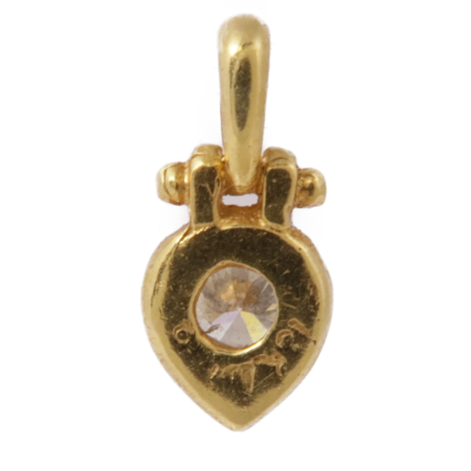 JEWELRY 18K黃金Diamond Pendant Top鑽石吊墜