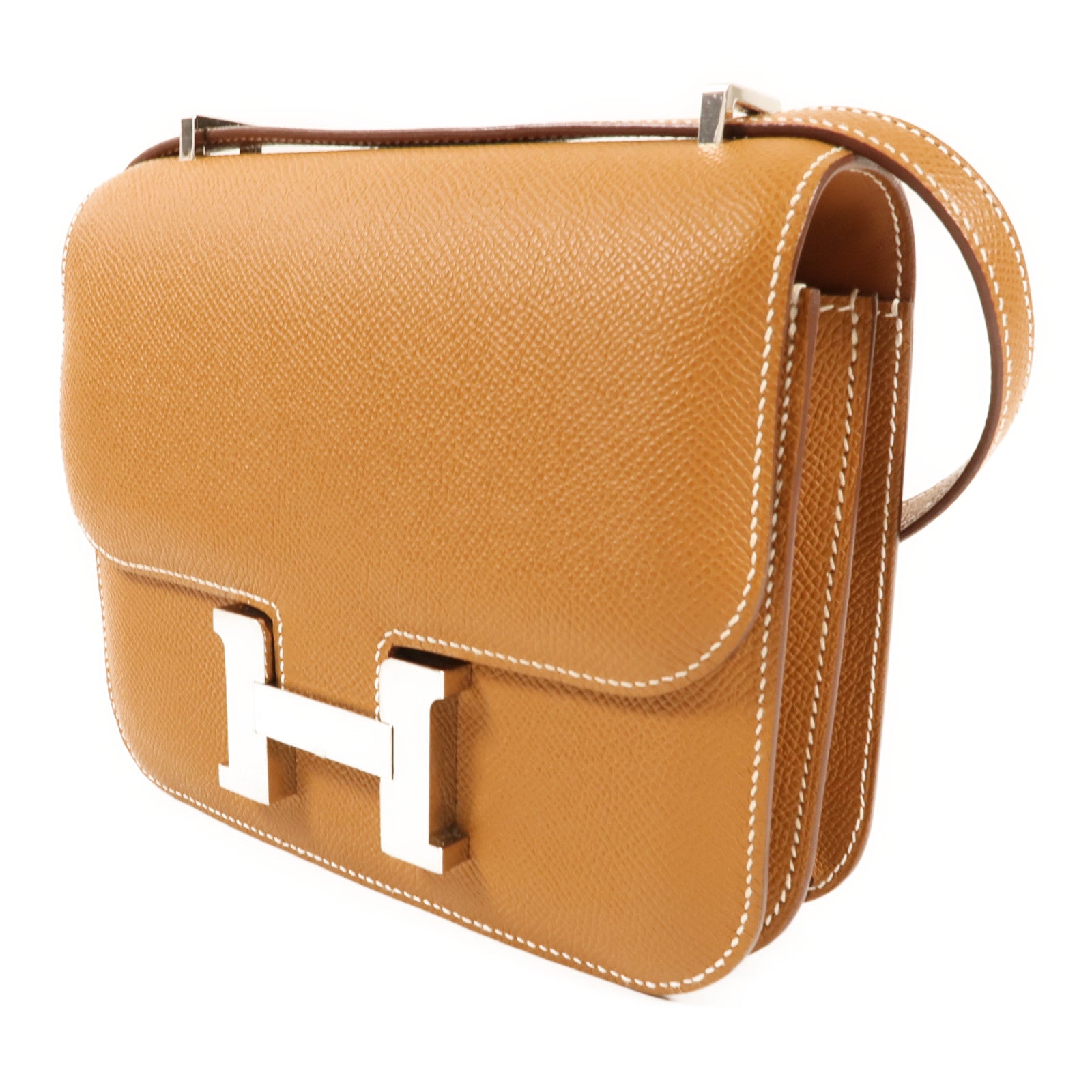 HERMES PHW Constance Mini Shoulder Bag Epsom Leather 37 Gold