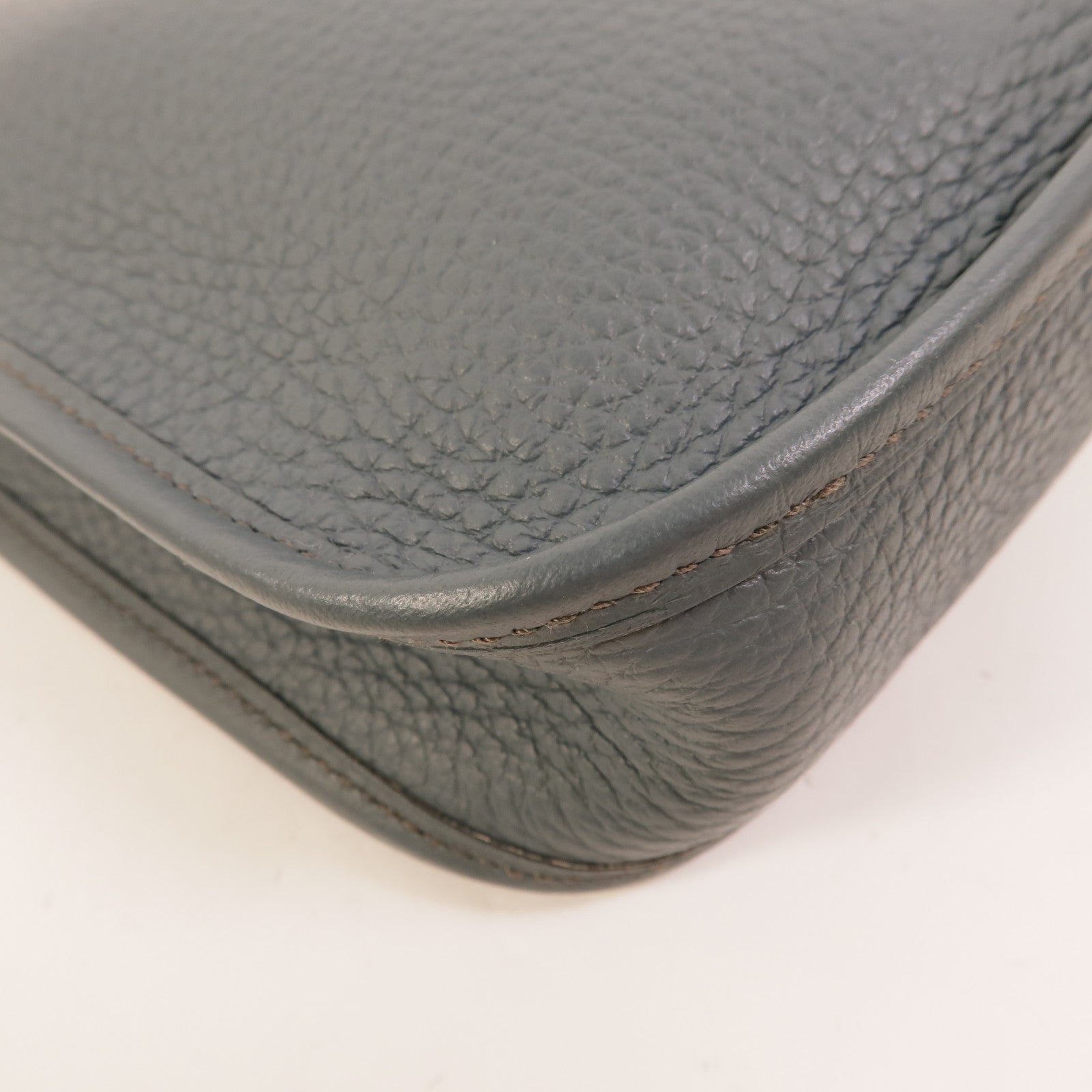 HERMES Clemence皮革Evelyne TPM肩背袋Bleu Orage