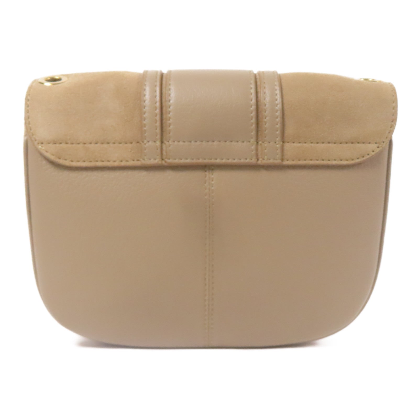 SEE BY CHLOE 麂皮/牛皮皮革Shoulder Bag金扣肩背袋