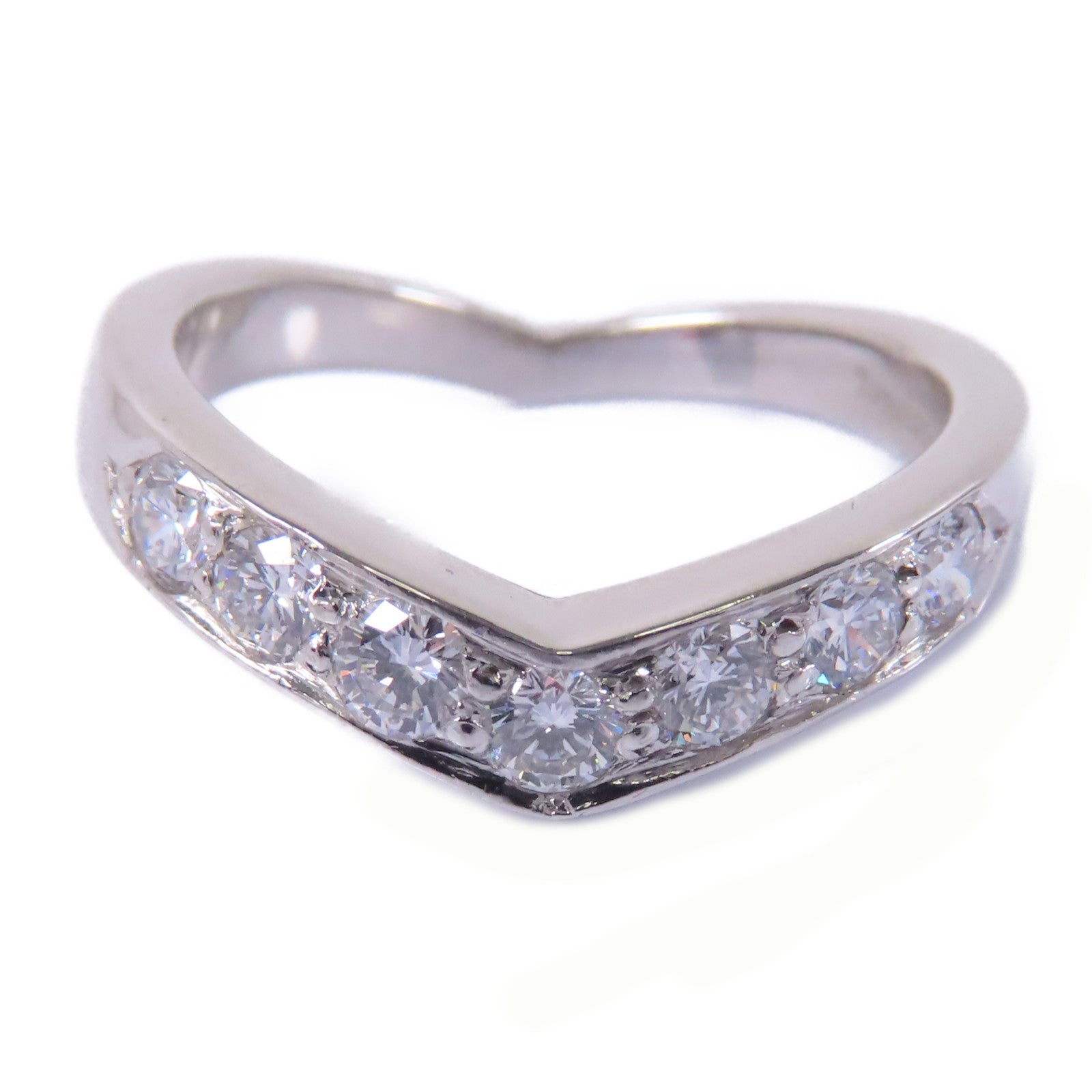 TIFFANY＆CO PT950鉑金Diamond Ring鑽石戒指US#4