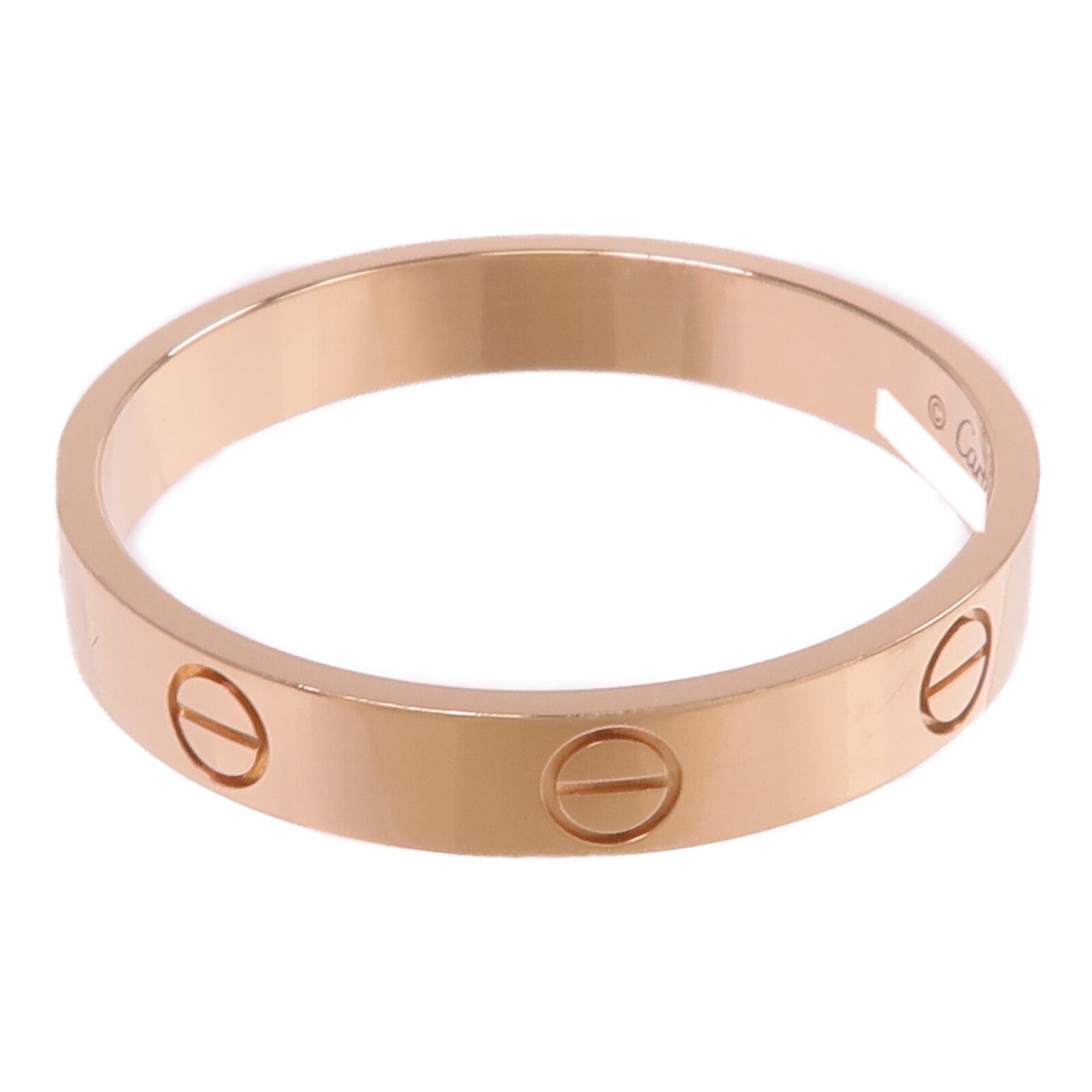 CARTIER 18K玫瑰金Mini Love Ring戒指Cartier#64/US#10.75