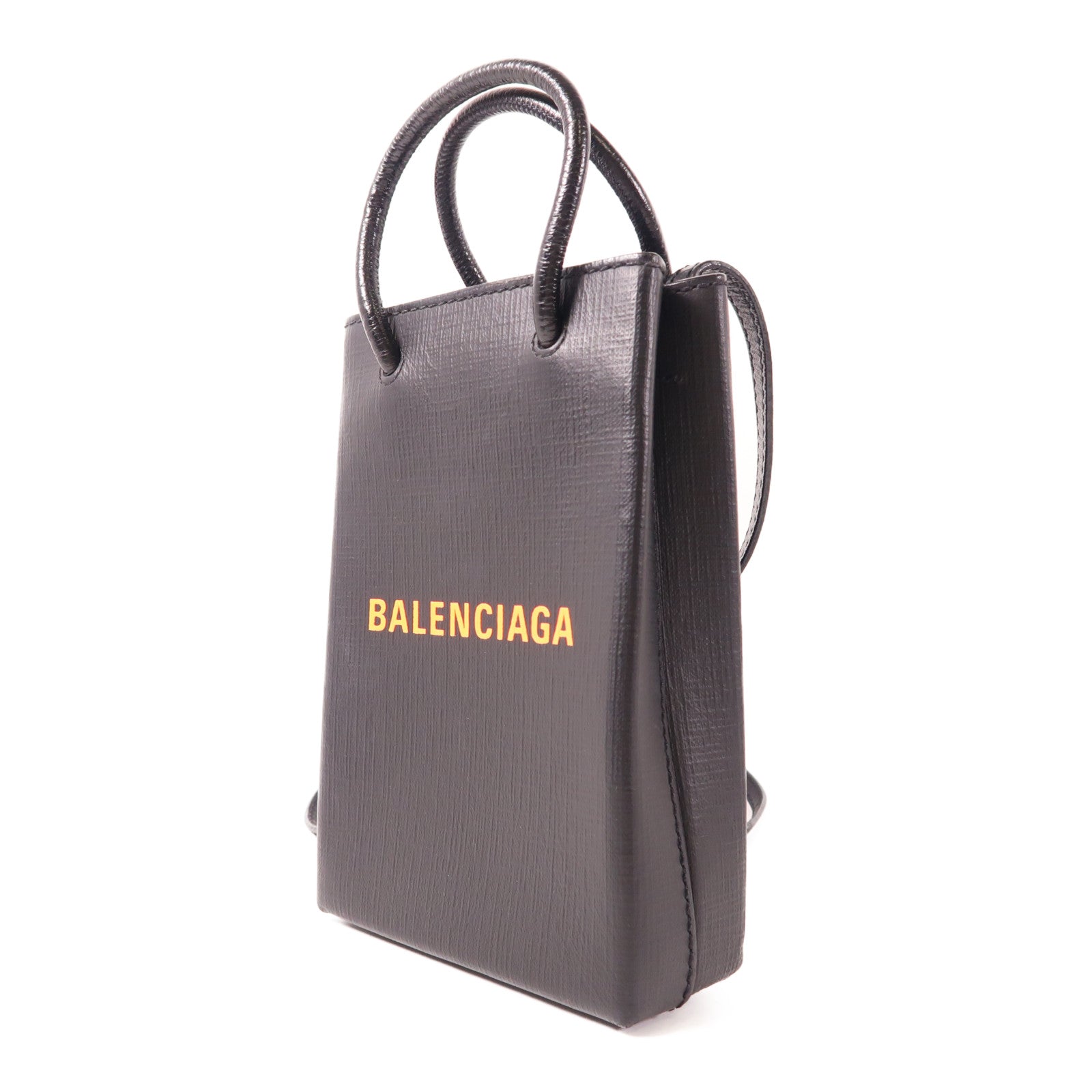 BALENCIAGA 【激減優惠】牛皮皮革2 Way Shoulder銀扣手挽肩背兩用袋