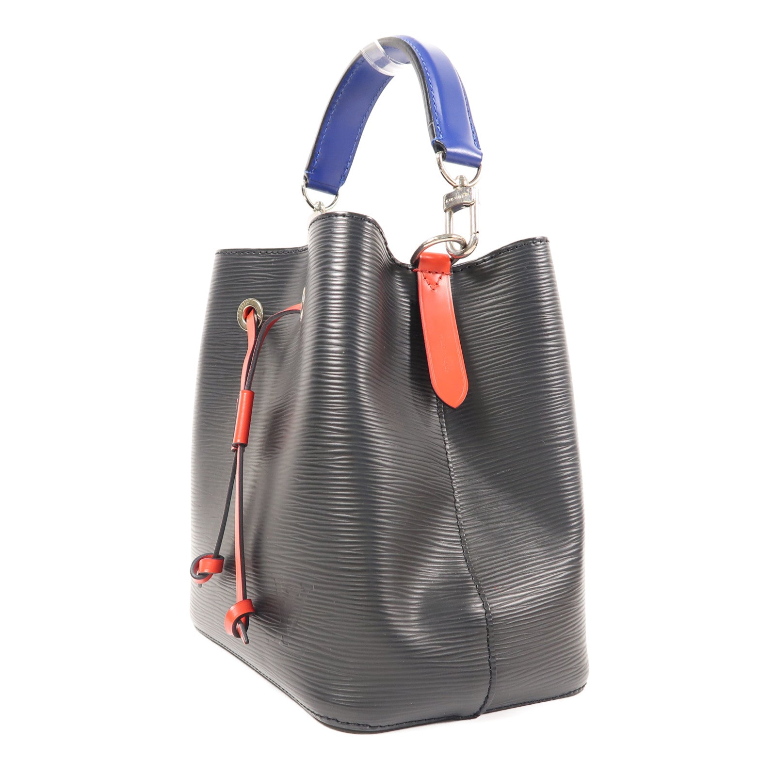 LOUIS VUITTON Epi Neo Noe BB銀扣手挽肩背兩用袋黑色/紅色