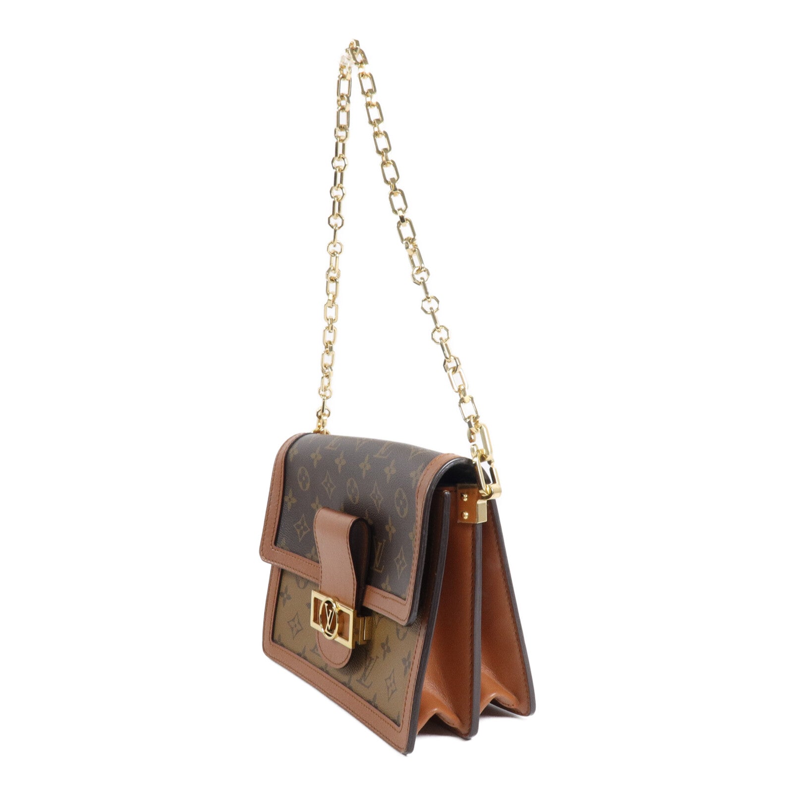 LOUIS VUITTON Monogram/Monogram Reverse Dauphine MM手挽肩背兩用袋