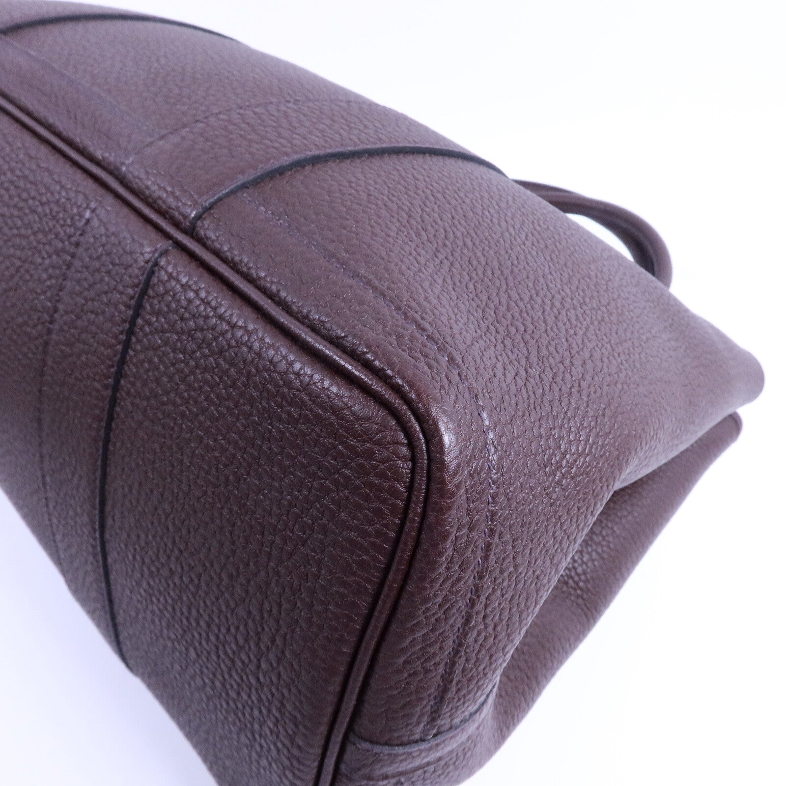 HERMES Negonda皮革Garden Party PM手挽袋Rouge Sellier