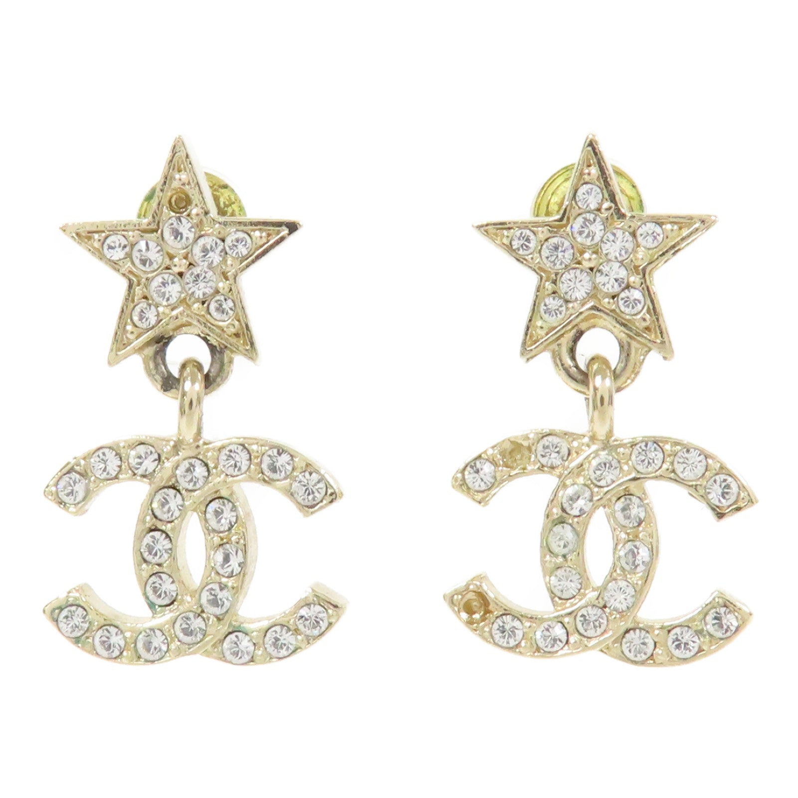 CHANEL 金屬Earring耳環金色