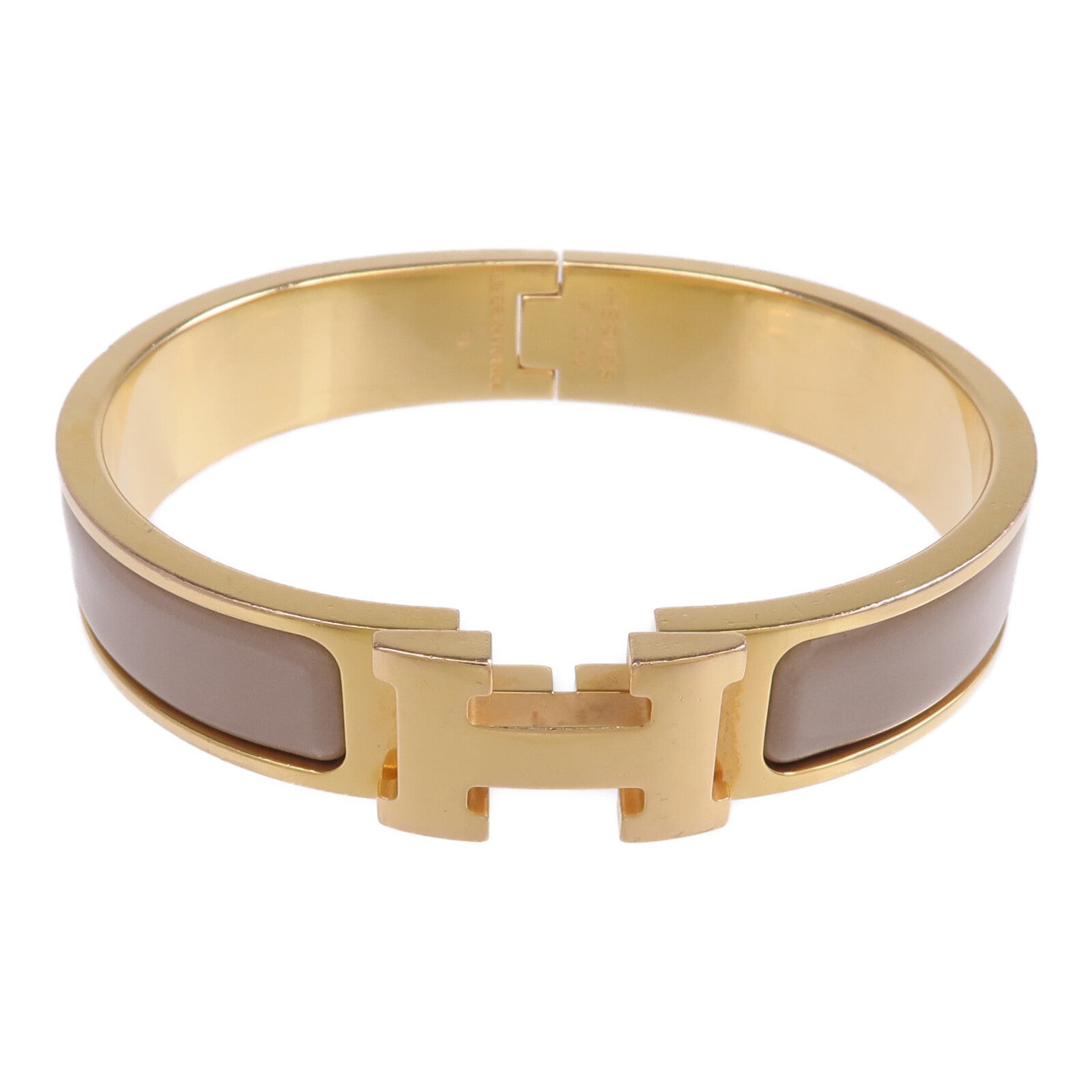 HERMES 金屬/琺瑯Clic H Bracelet手鐲