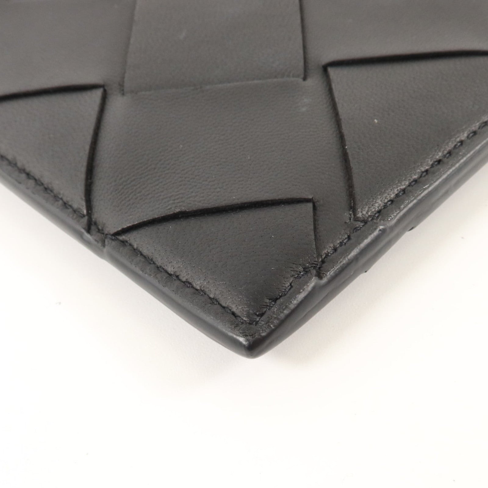 BOTTEGA VENETA 織紋皮革Wallet銀扣錢包