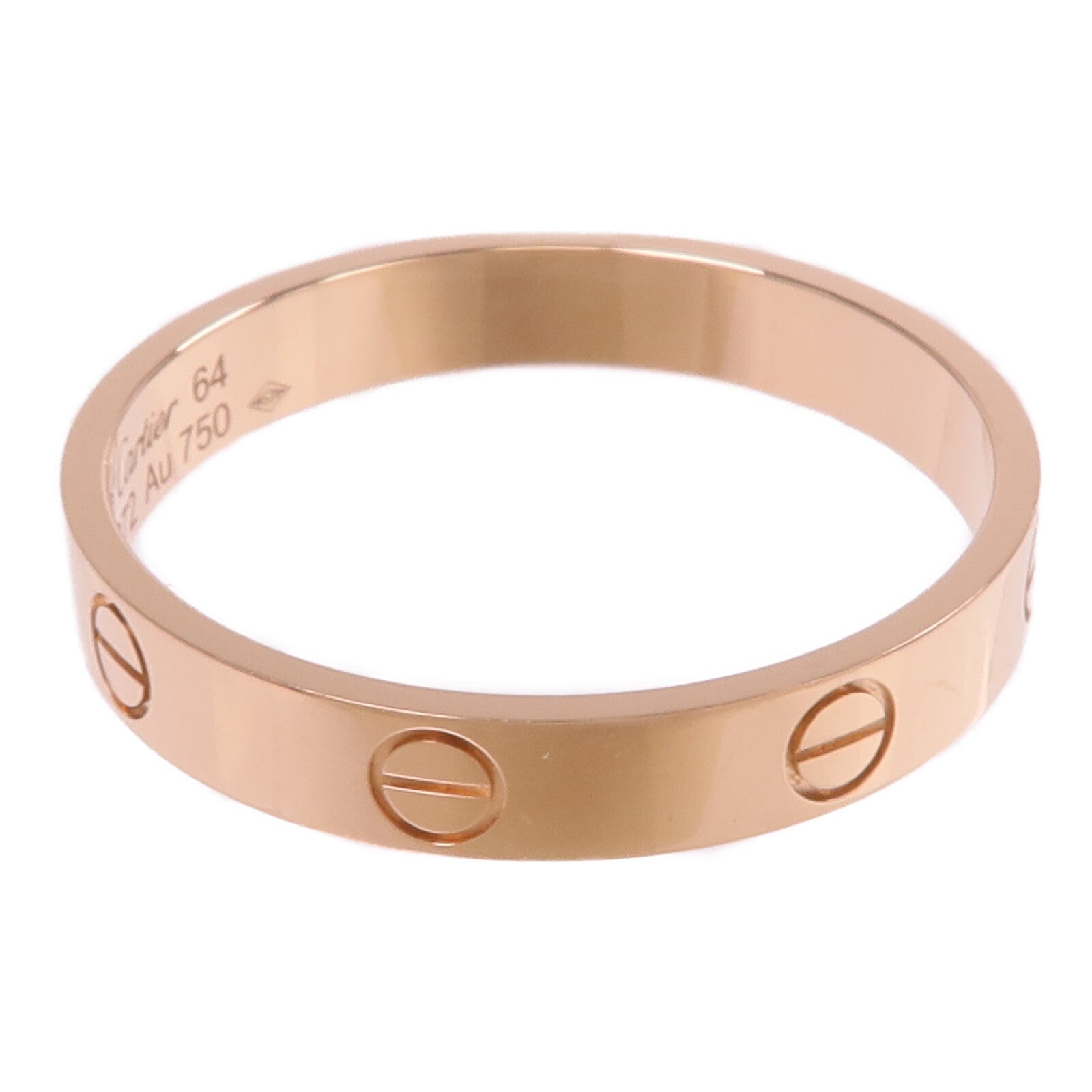 CARTIER 18K玫瑰金Mini Love Ring戒指Cartier#64/US#10.75