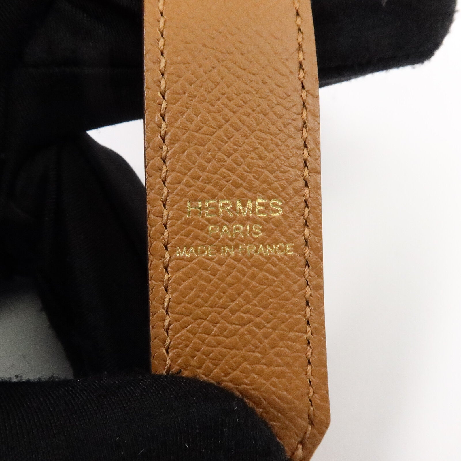 HERMES Epsom皮革Tressage Bag Strap肩帶