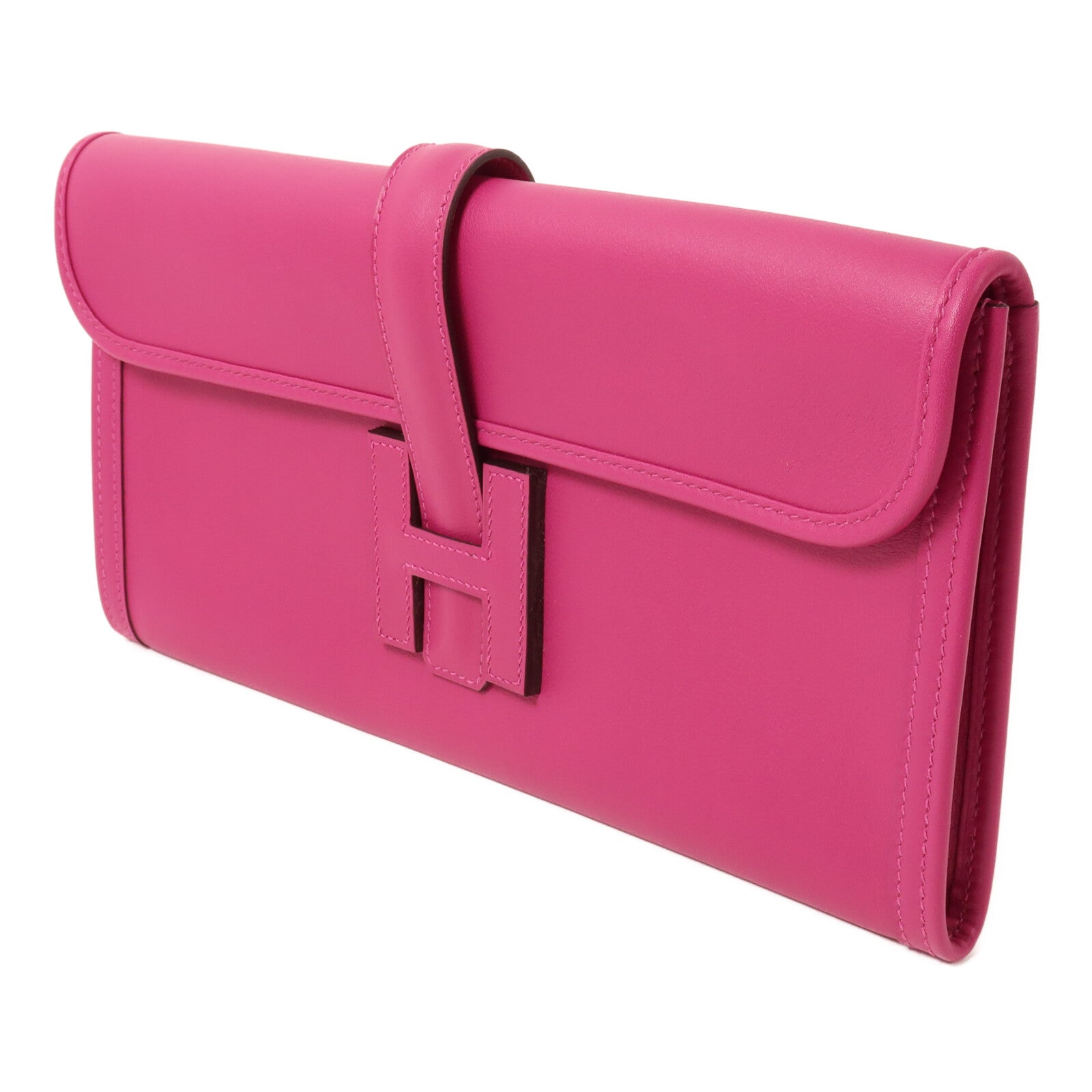 HERMES Swift皮革Jige Elan 29手拿包Rose Purple