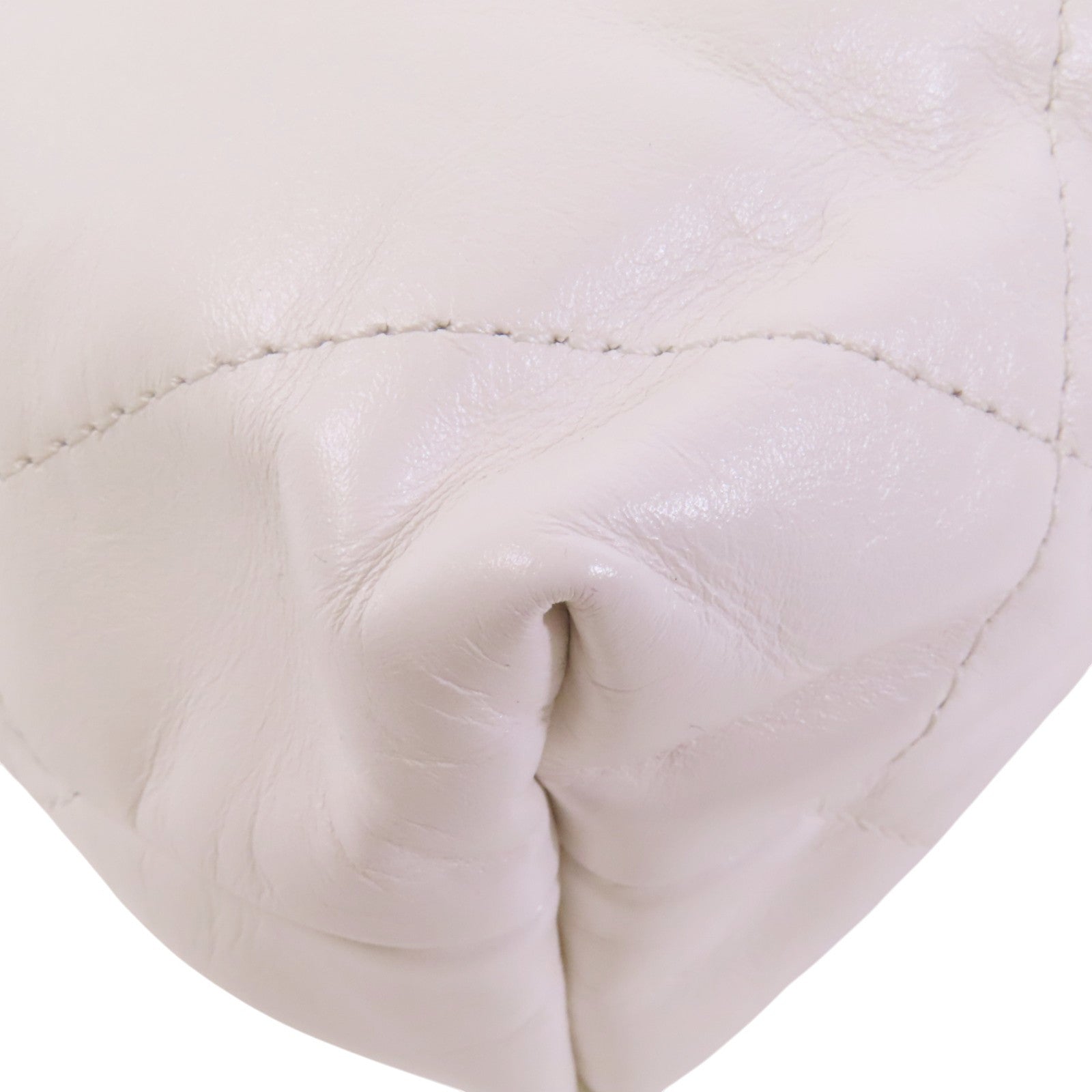 CHANEL 牛皮皮革Mini 22金扣鏈帶手挽肩背兩用袋