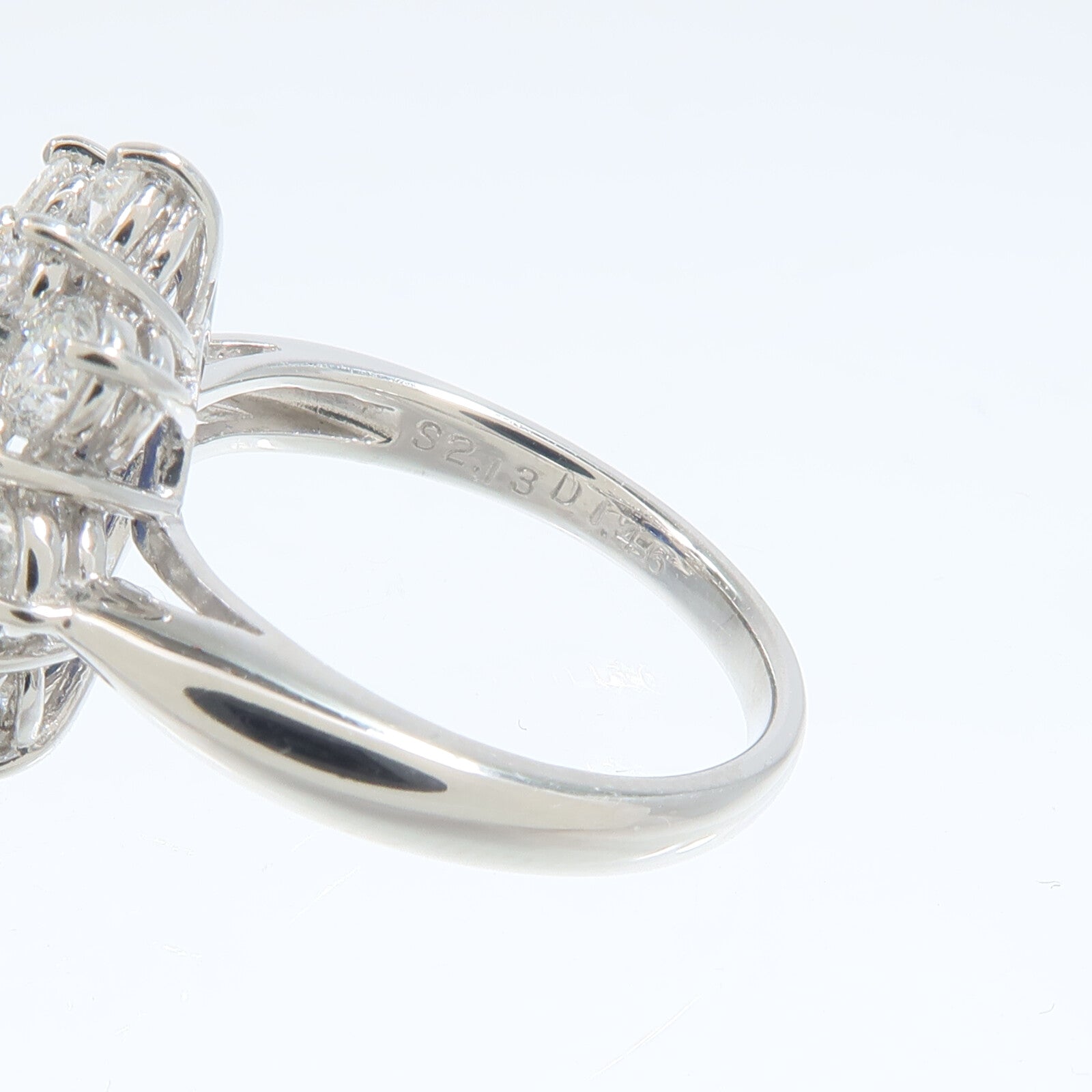 JEWELRY PT900鉑金Sapphire Diamond Ring藍寶石/鑽石戒指