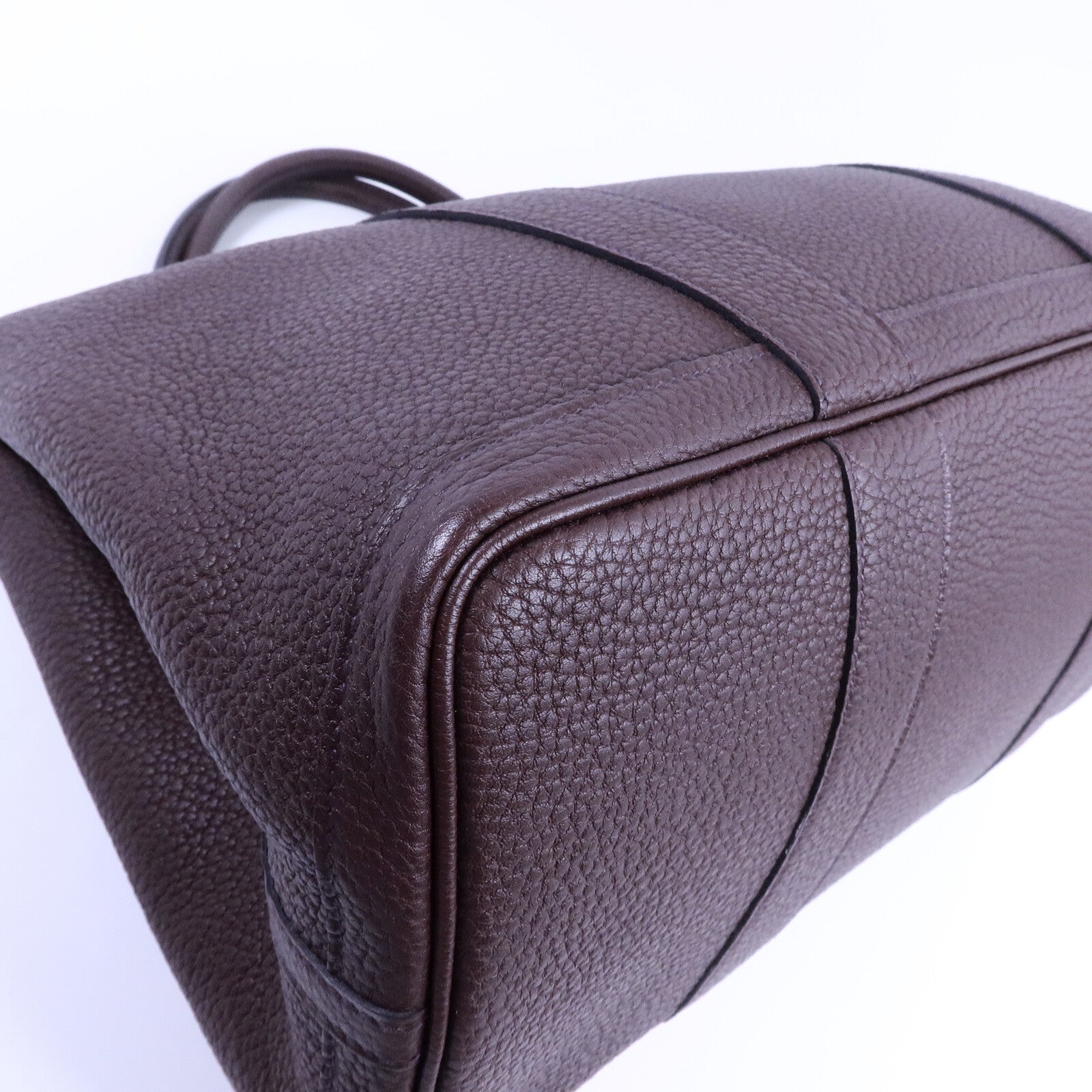 HERMES Negonda皮革Garden Party PM手挽袋Rouge Sellier