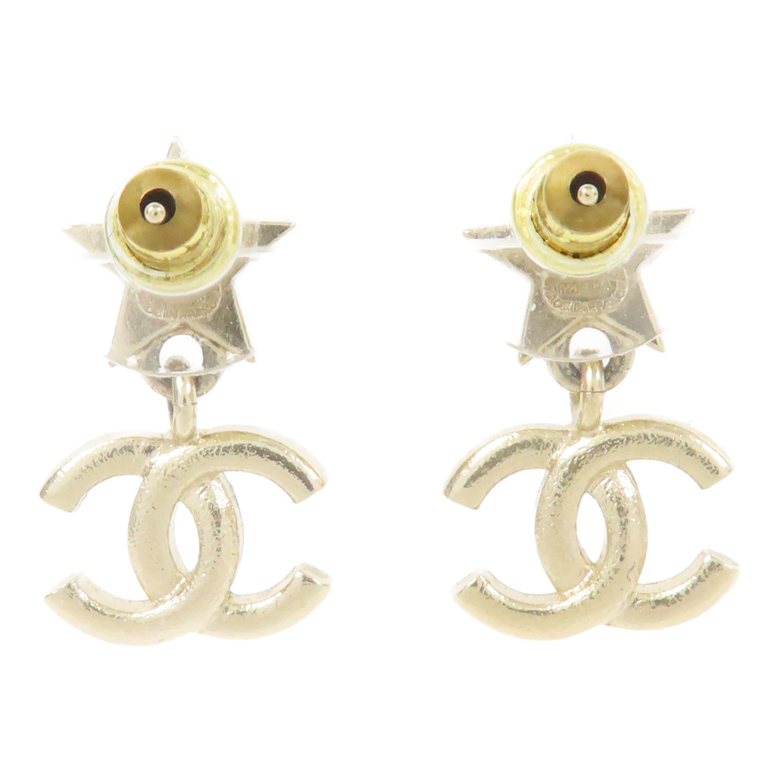 CHANEL 金屬Earring耳環金色