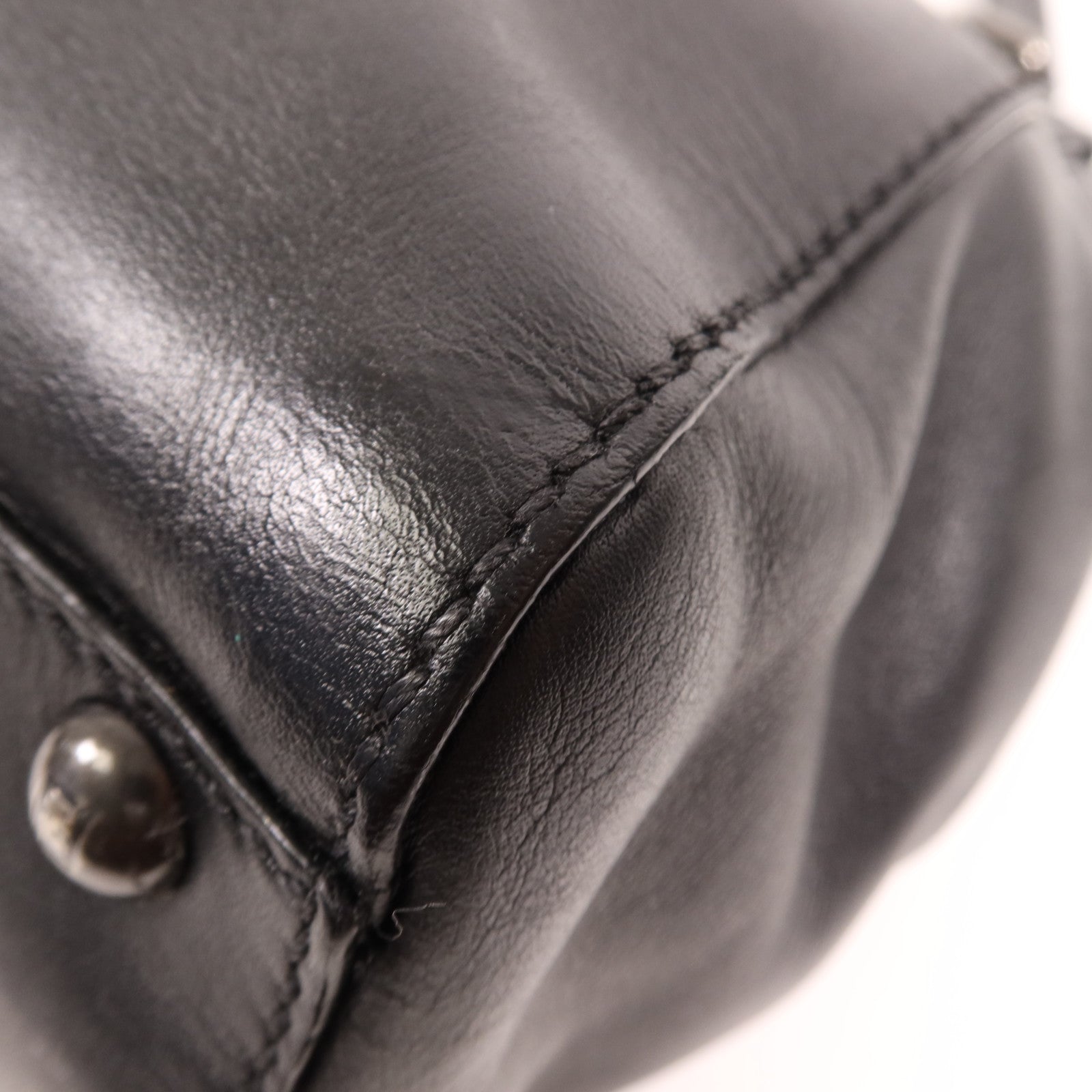 FENDI 牛皮皮革Peekaboo手挽肩背兩用袋