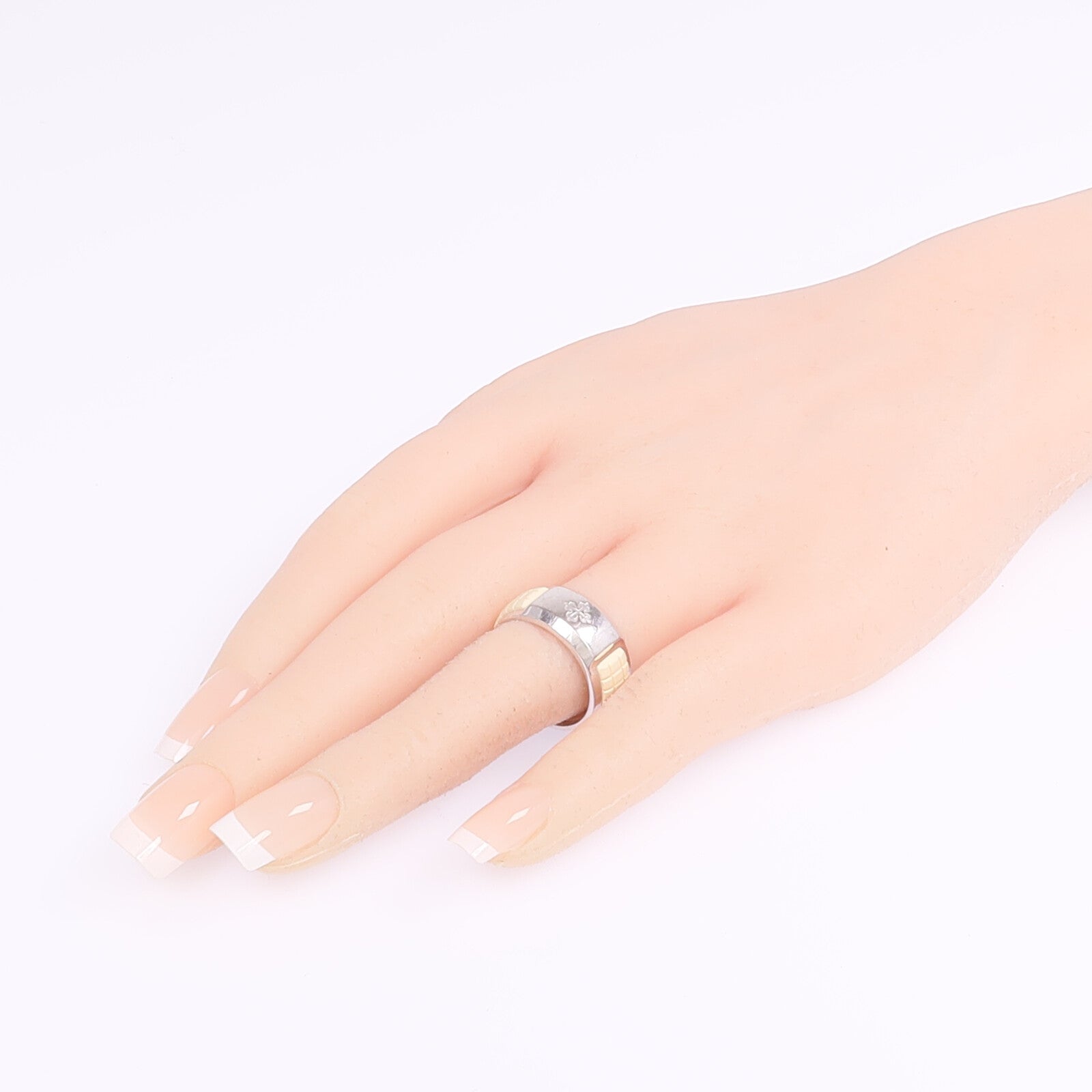 JEWELRY 18K白金/橡皮Aquanaut Luce Rubber Ring鑽石戒指US#7.25