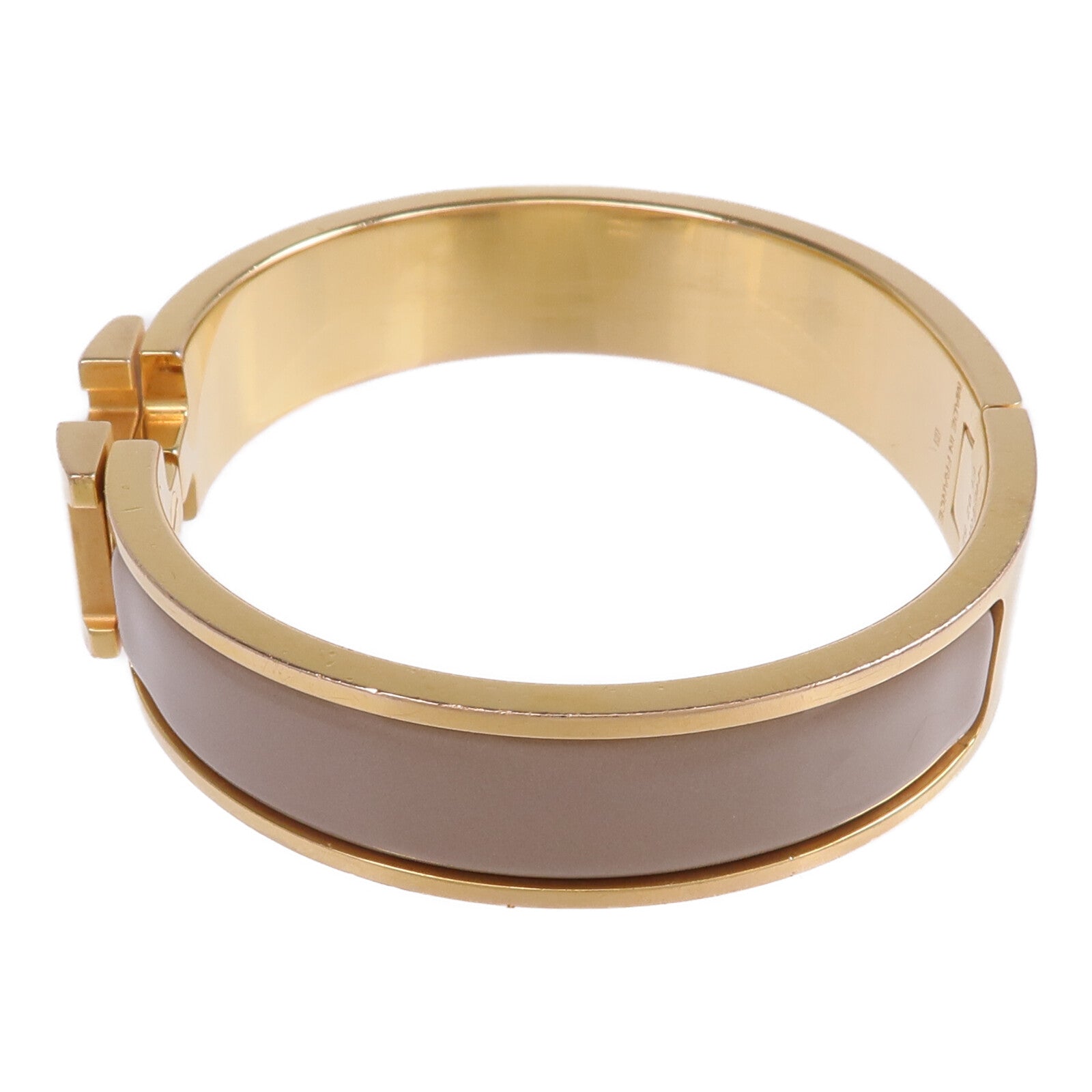 HERMES 金屬/琺瑯Clic H Bracelet手鐲