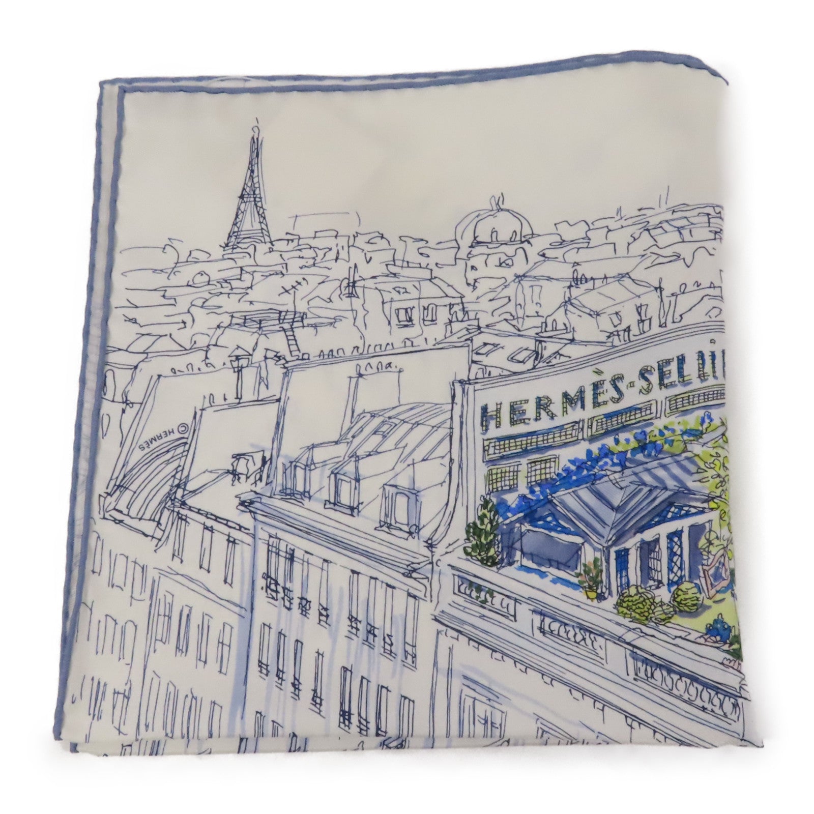 HERMES 絲質Scarf 40x40絲巾