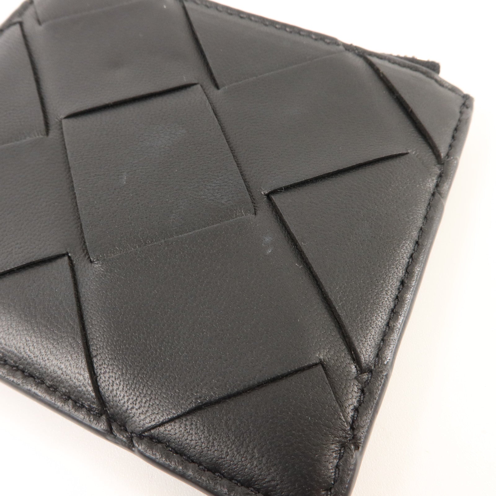 BOTTEGA VENETA 織紋皮革Wallet銀扣錢包