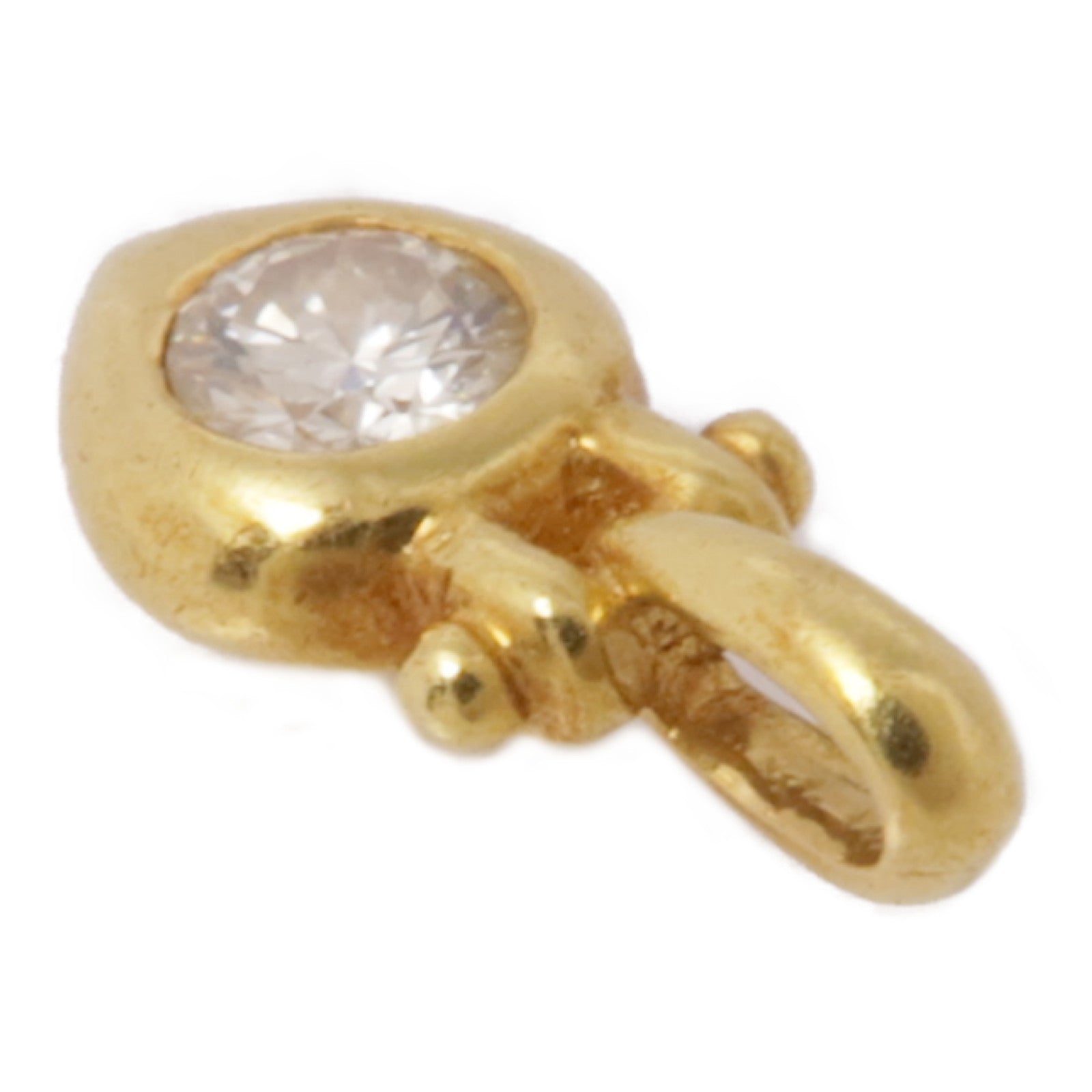JEWELRY 18K黃金Diamond Pendant Top鑽石吊墜