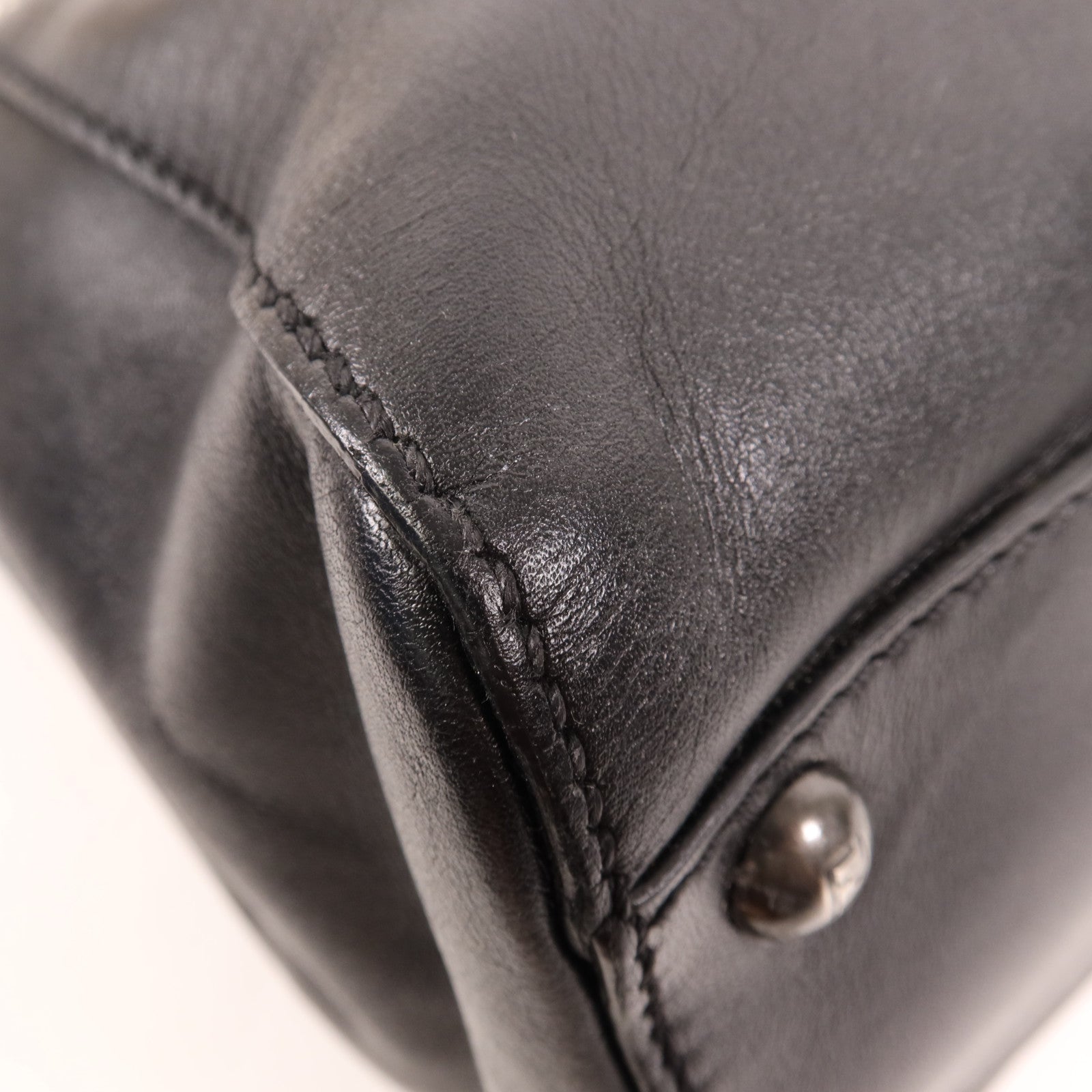 FENDI 牛皮皮革Peekaboo手挽肩背兩用袋