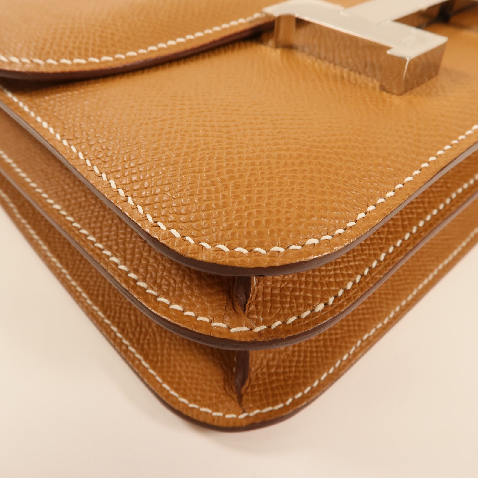 HERMES PHW Constance Mini Shoulder Bag Epsom Leather 37 Gold