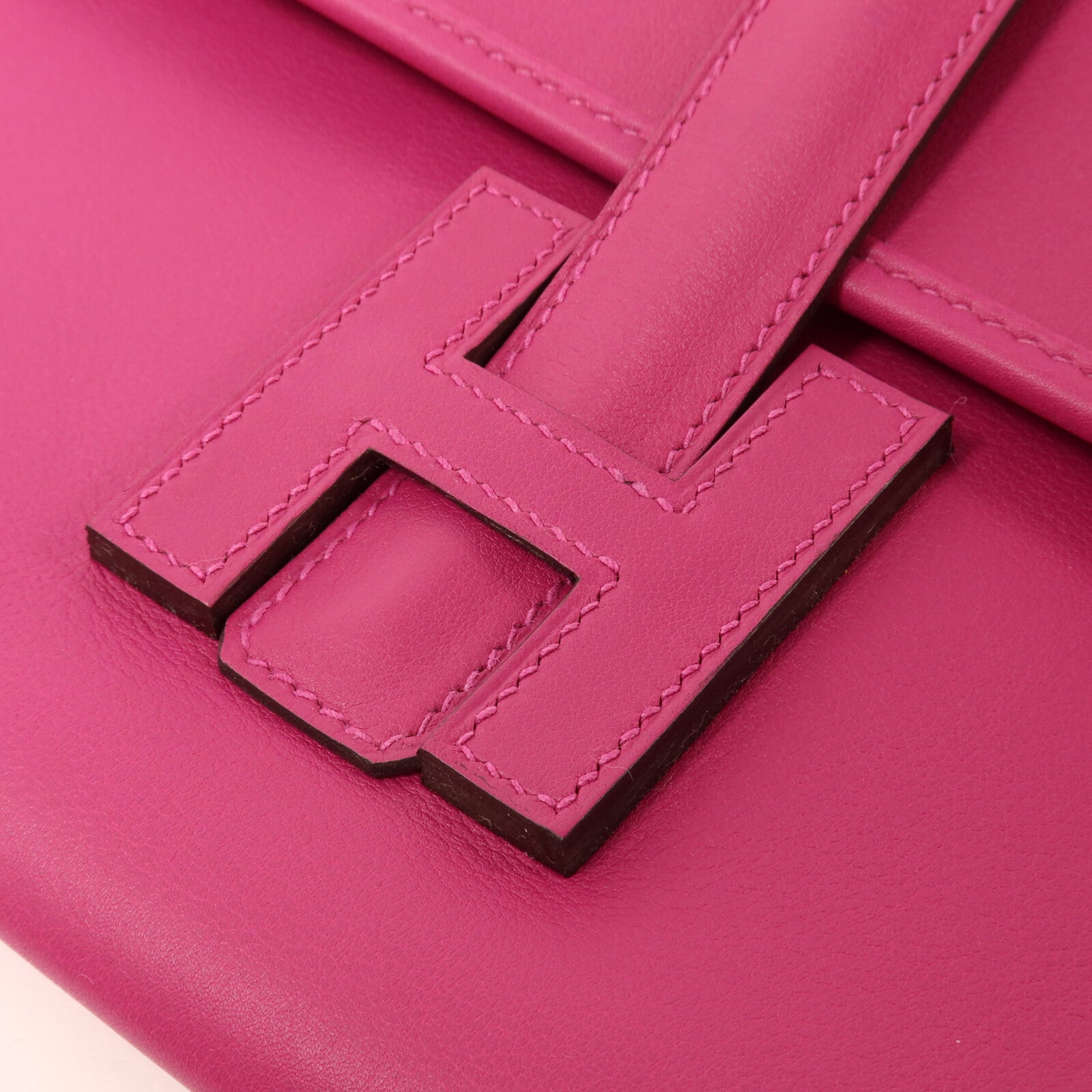 HERMES Swift皮革Jige Elan 29手拿包Rose Purple