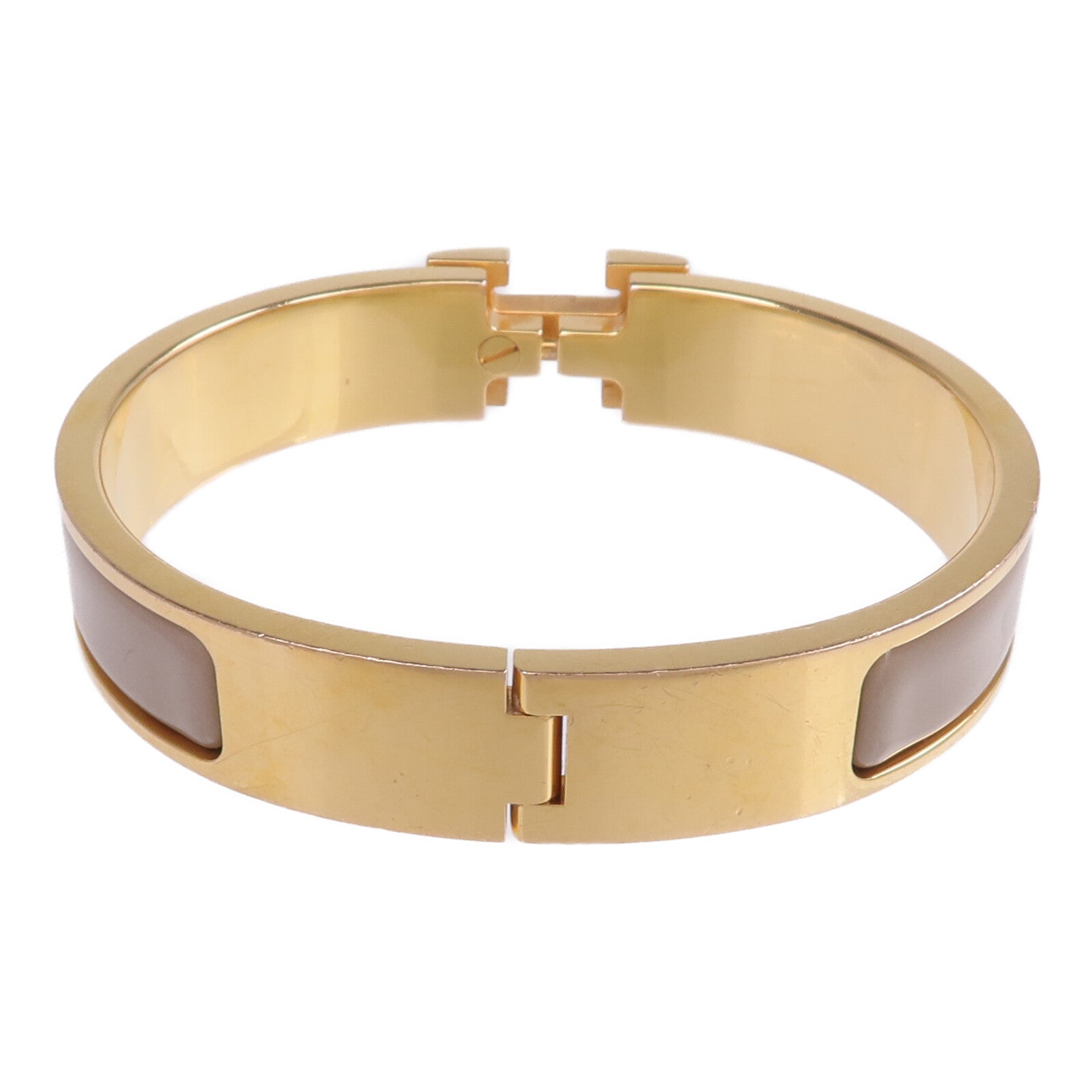 HERMES 金屬/琺瑯Clic H Bracelet手鐲