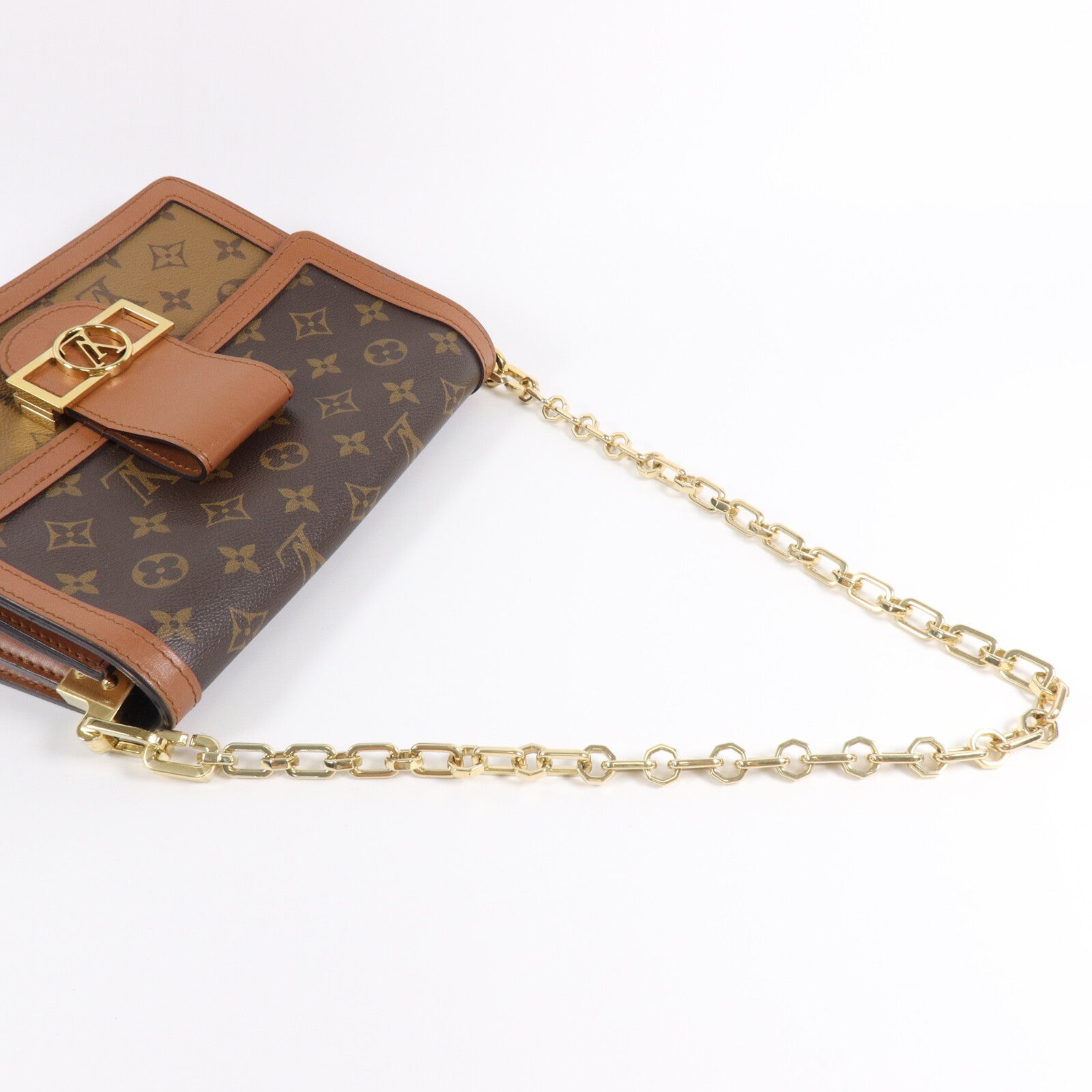 LOUIS VUITTON Monogram/Monogram Reverse Dauphine MM手挽肩背兩用袋