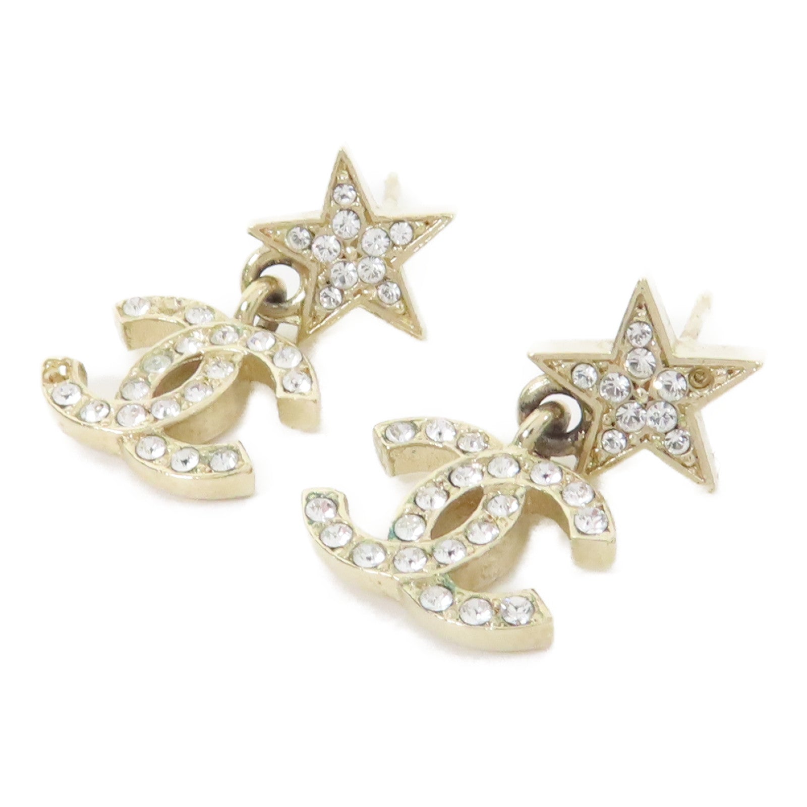 CHANEL 金屬Earring耳環金色