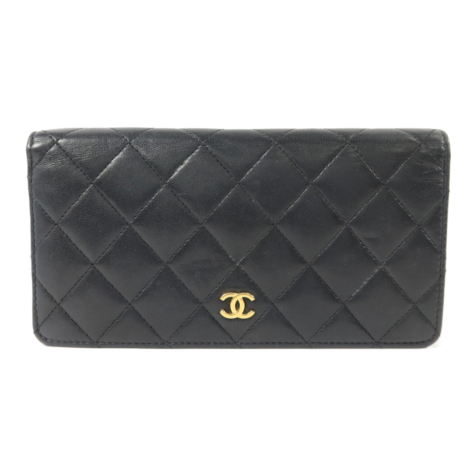 CHANEL 羊皮皮革Long Bifold Wallet長錢包