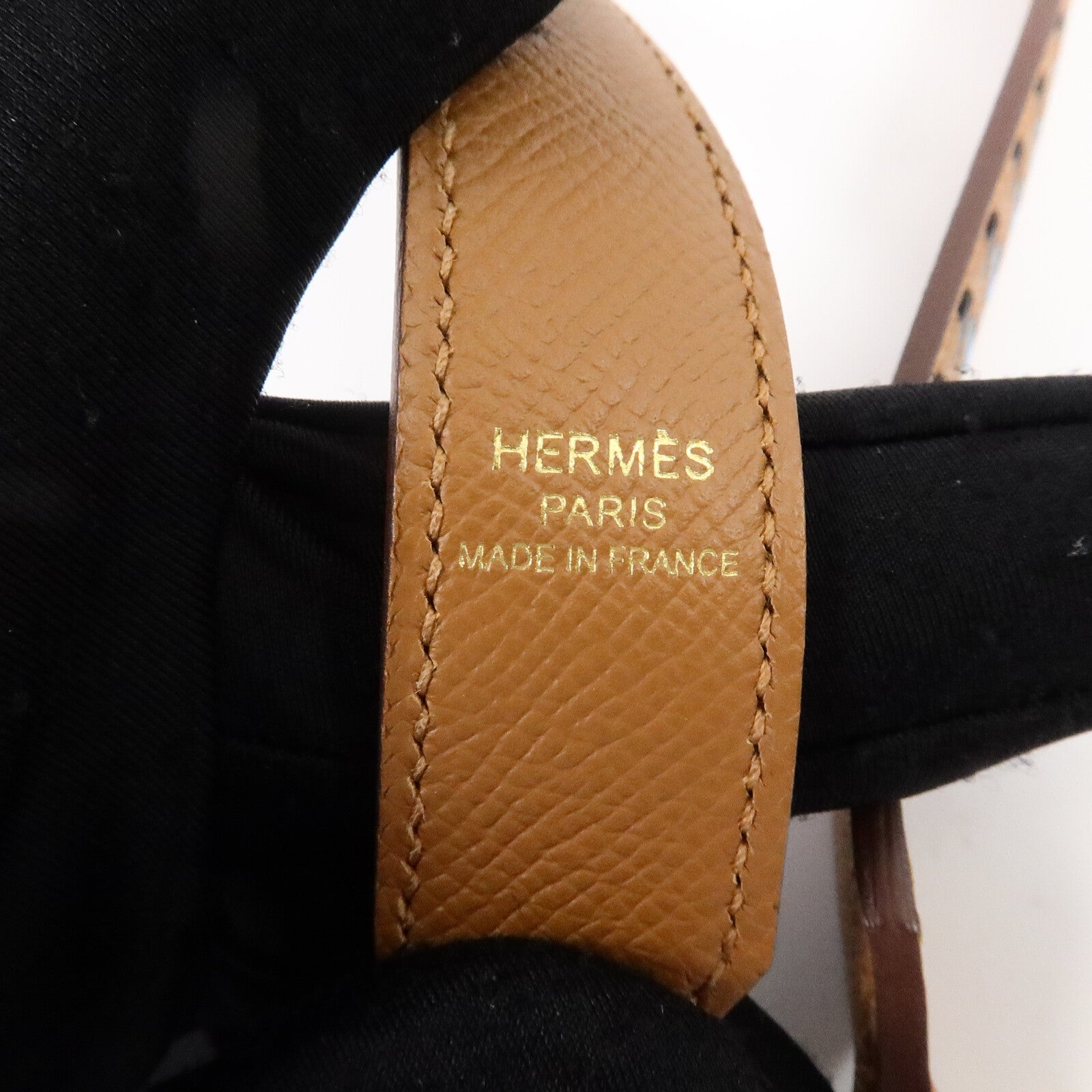 HERMES Epsom皮革Tressage Bag Strap肩帶