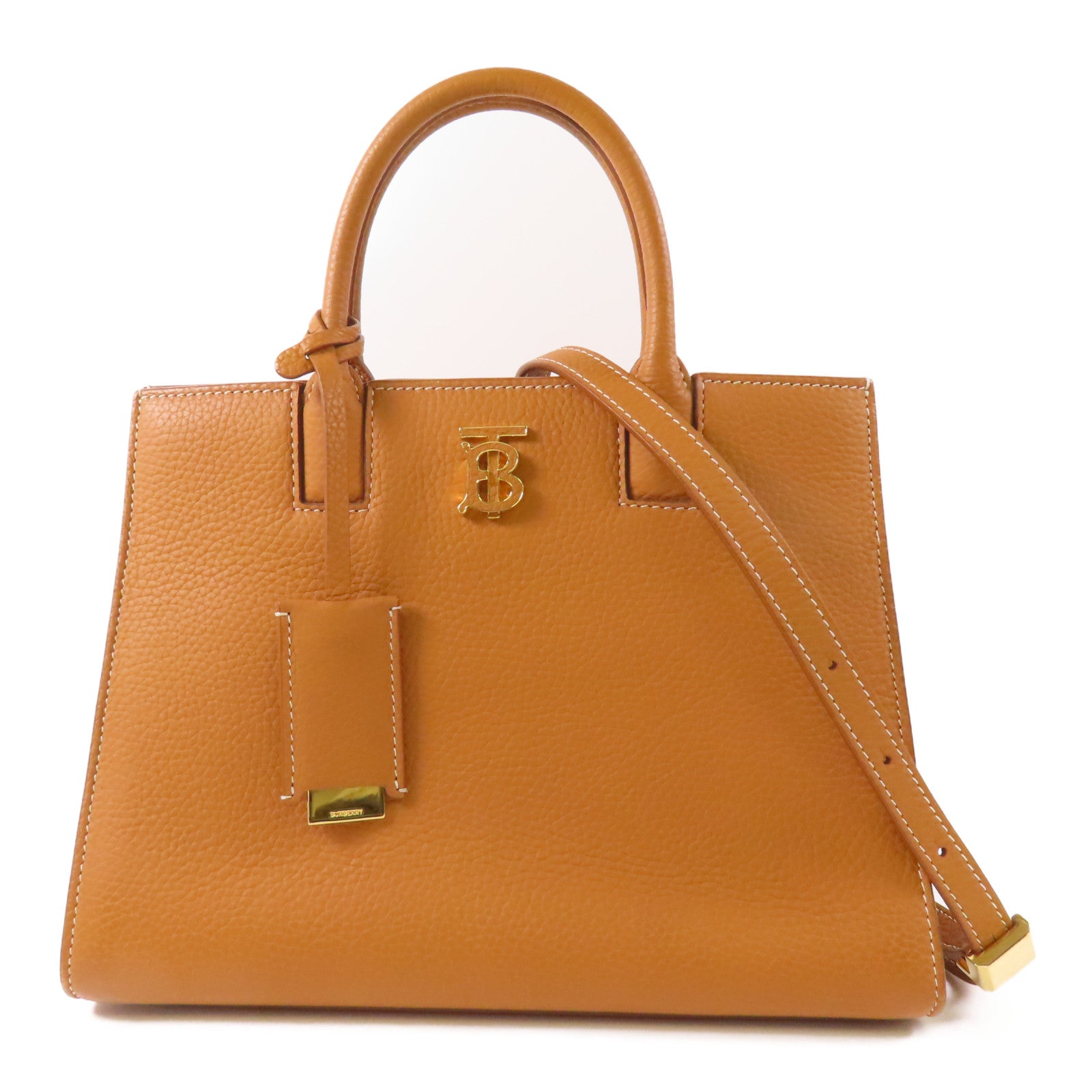 BURBERRY 【激減優惠】牛皮皮革2 Way Shoulder Bag金扣手挽肩背兩用袋