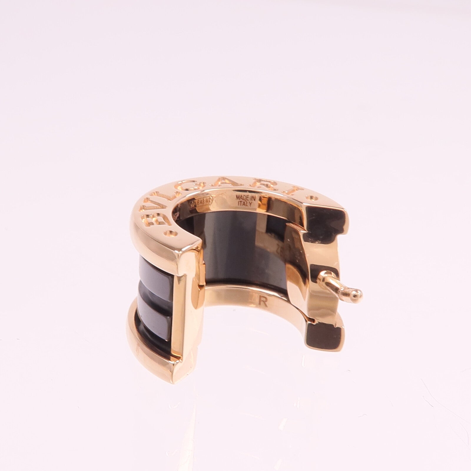BVLGARI 18K玫瑰金/陶瓷B.zero1 Earrings耳環