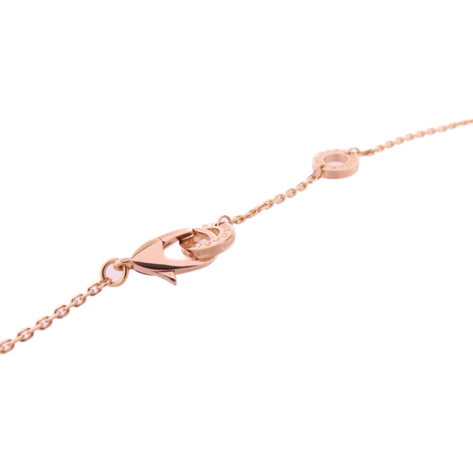 BVLGARI 18K玫瑰金/孔雀石/鑽石Divas's Dream Necklace銀扣項鏈