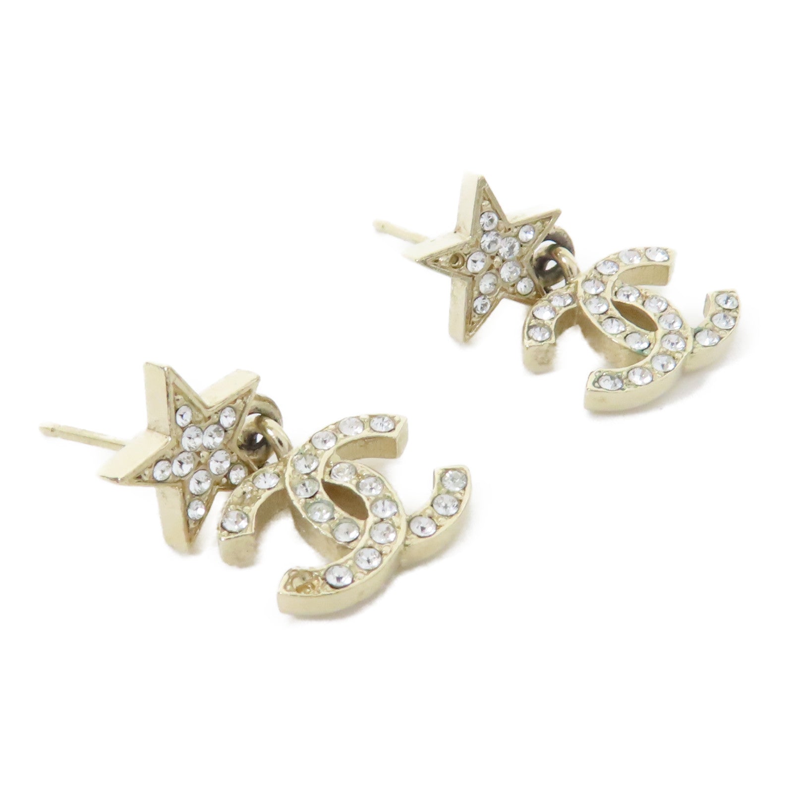 CHANEL 金屬Earring耳環金色