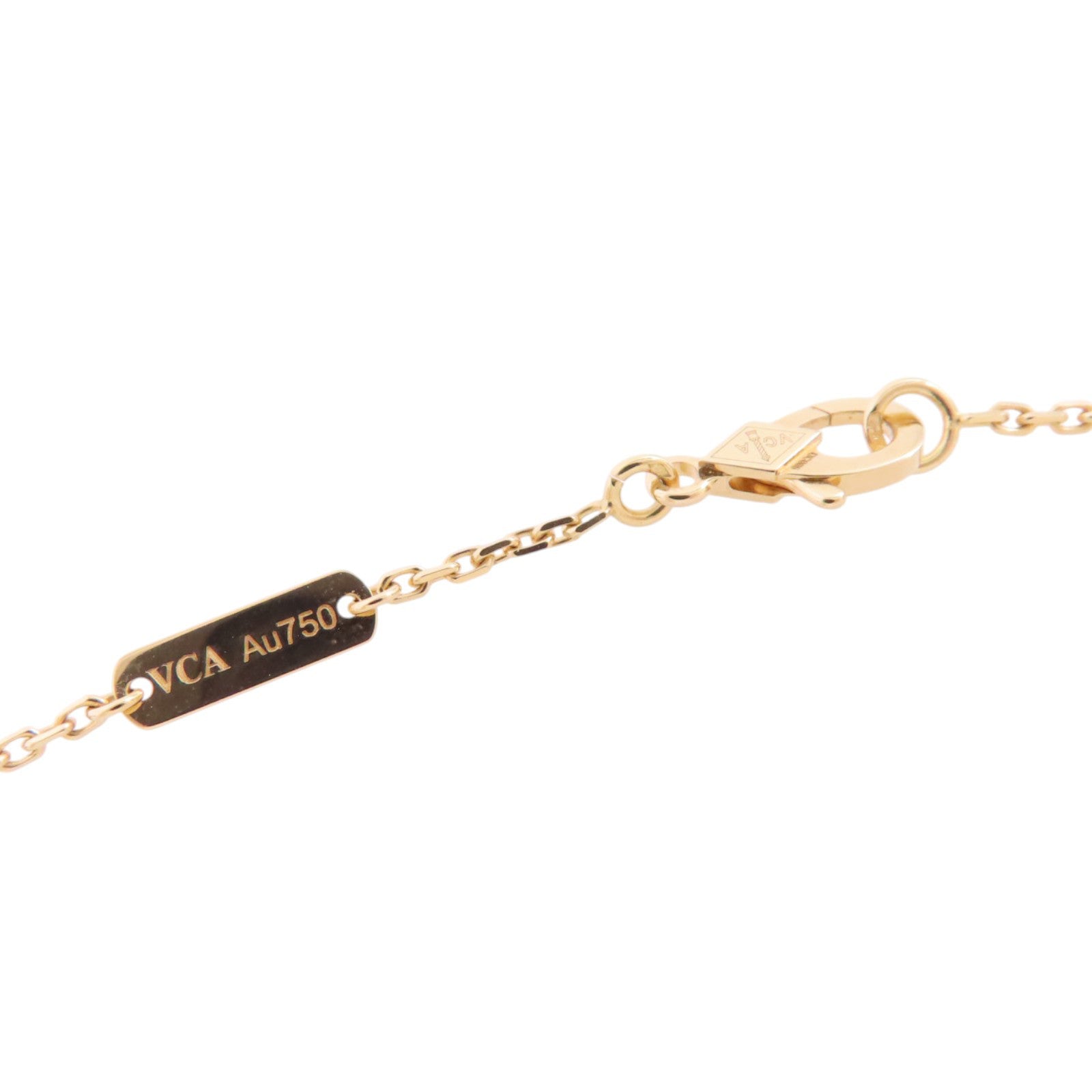 Van Cleef & Arpels 18K玫瑰金/珍珠母Vintage Alhambra MOP Pendant Necklace項鏈