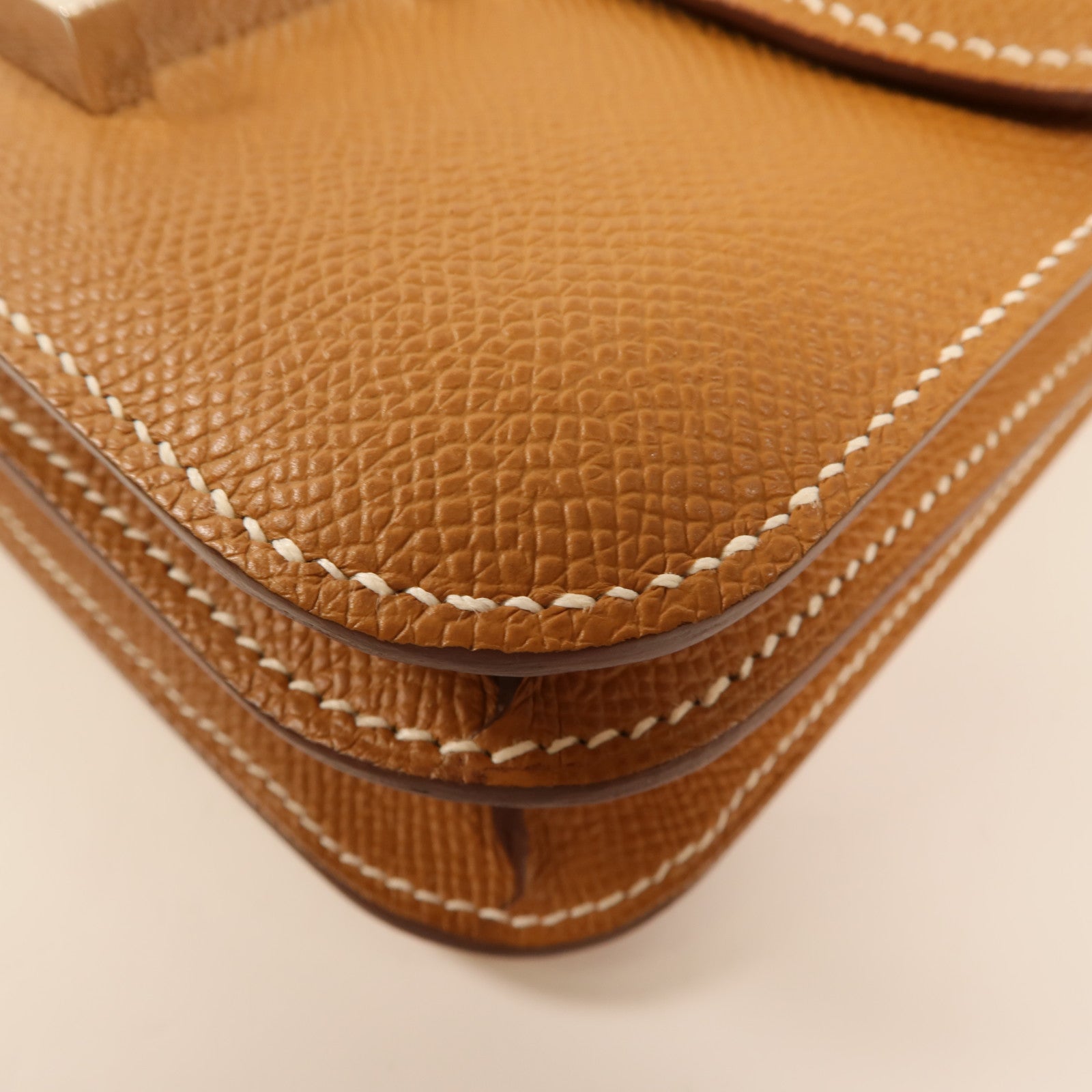 HERMES PHW Constance Mini Shoulder Bag Epsom Leather 37 Gold