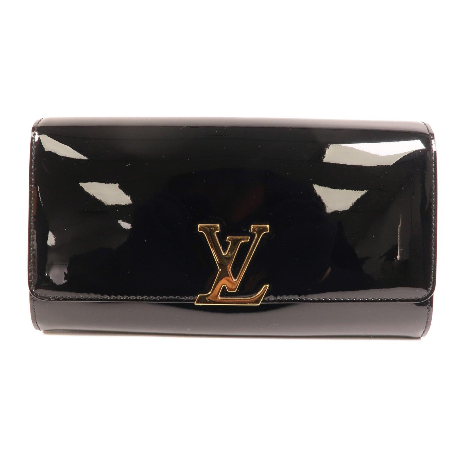 LOUIS VUITTON 【激減優惠】Monogram Vernis Louise EW金扣手拿包