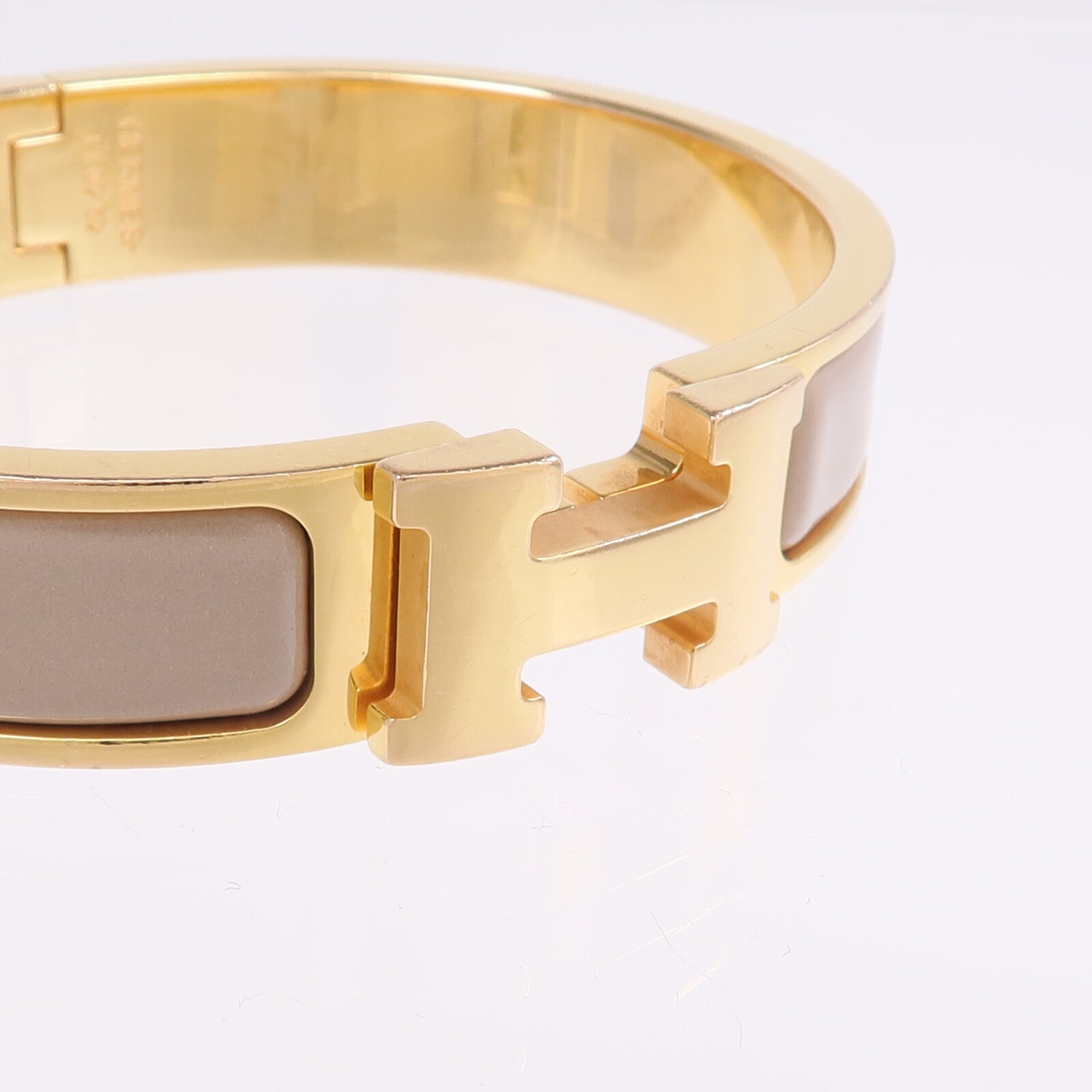 HERMES 金屬/琺瑯Clic H Bracelet手鐲