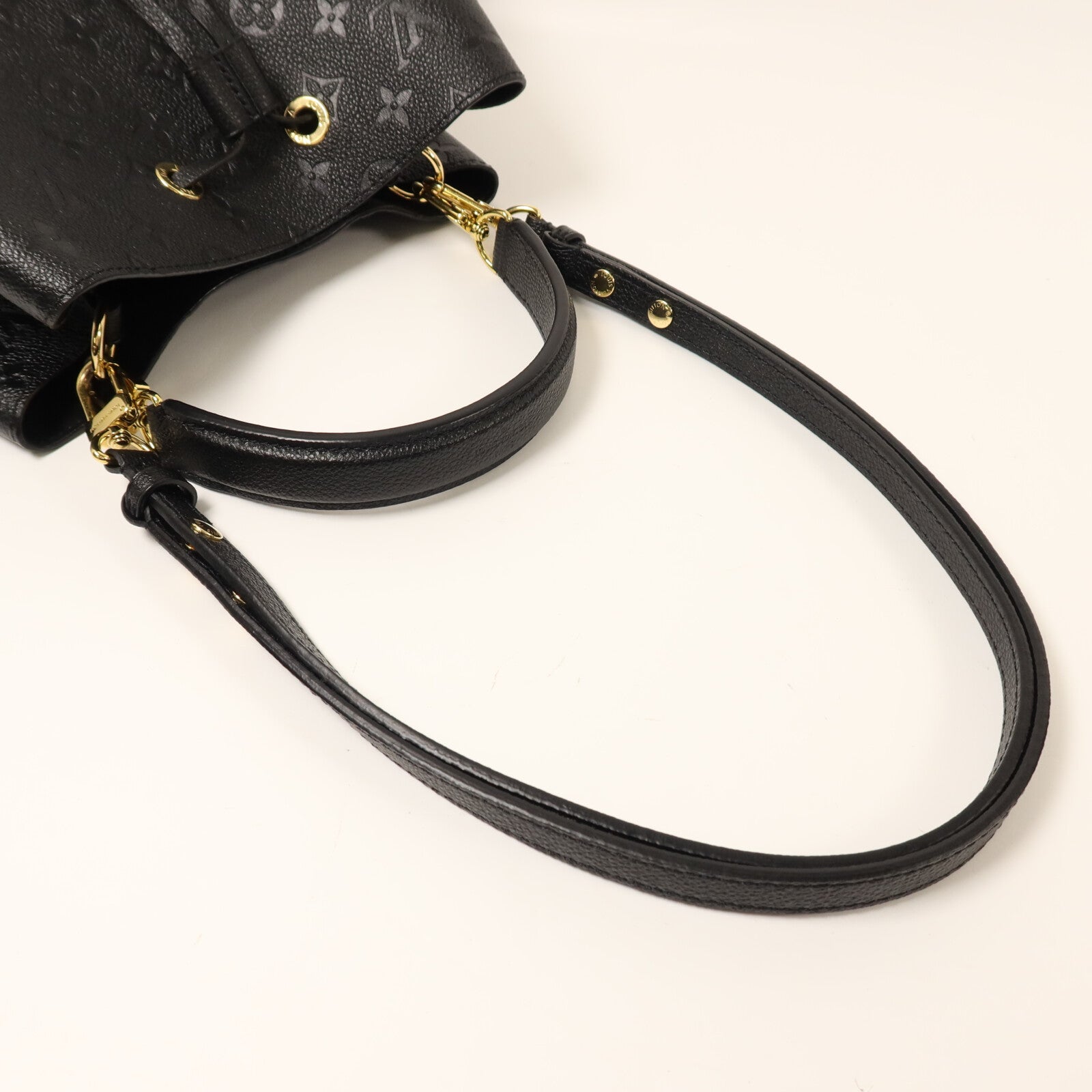 LOUIS VUITTON Monogram Empreinte NeoNoe MM金扣手挽肩背兩用袋