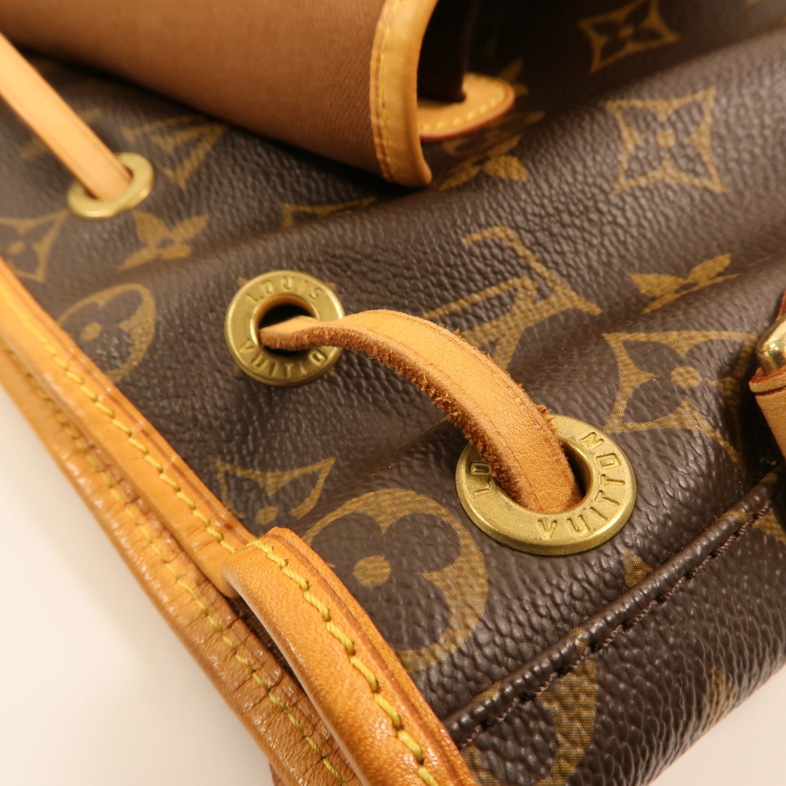 LOUIS VUITTON Monogram Sac A Dos Bosphore金扣背包棕色