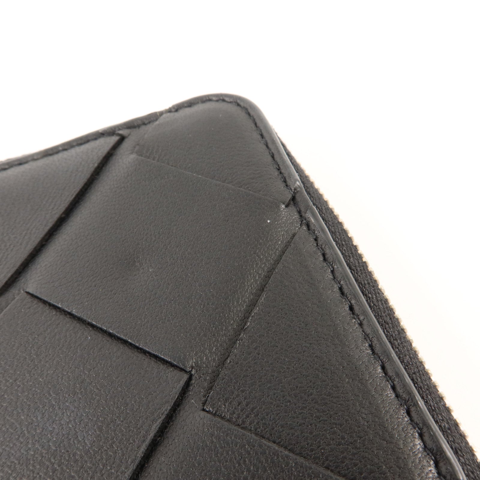 BOTTEGA VENETA 織紋皮革Wallet銀扣錢包
