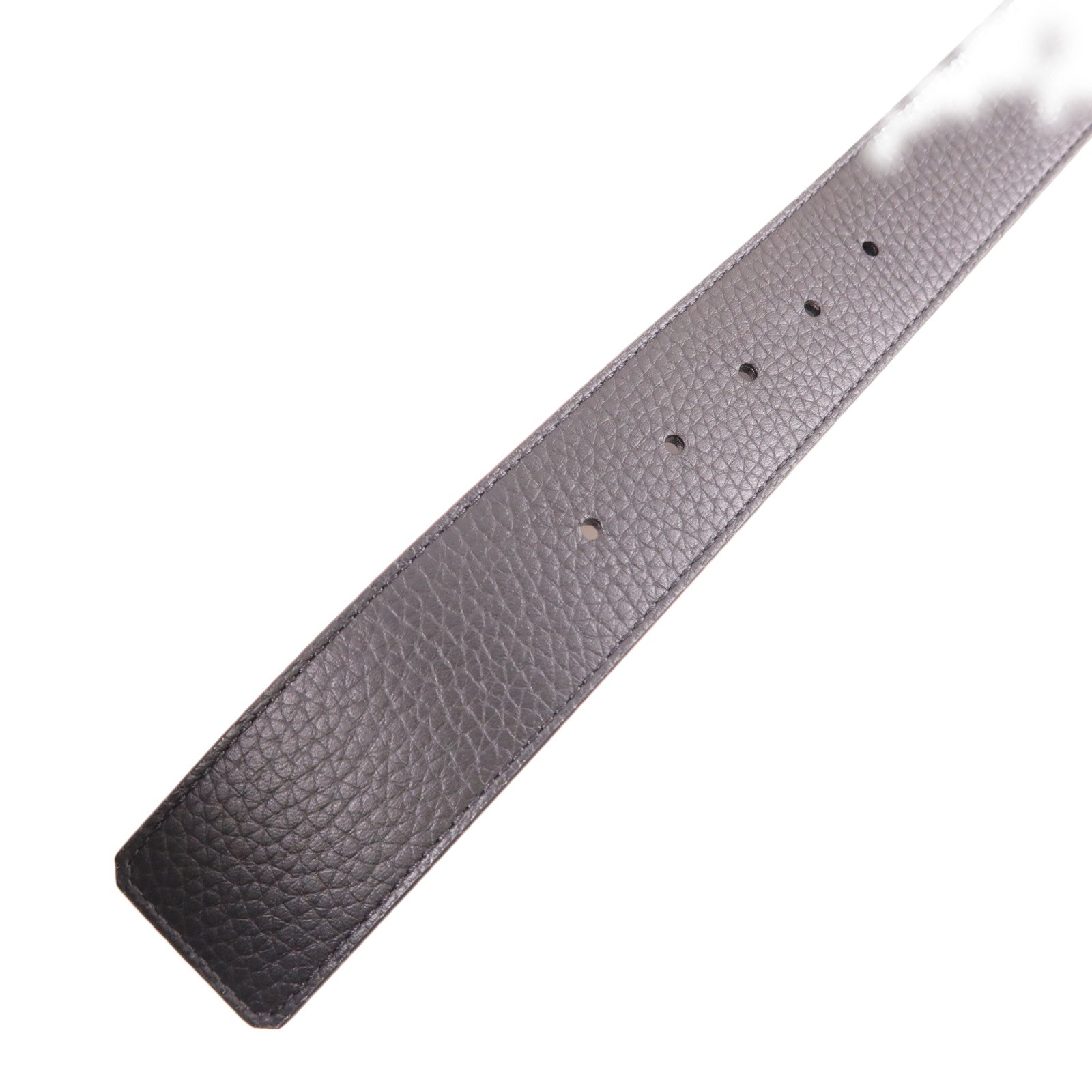 LOUIS VUITTON Damier Belt 95cm銀扣皮帶