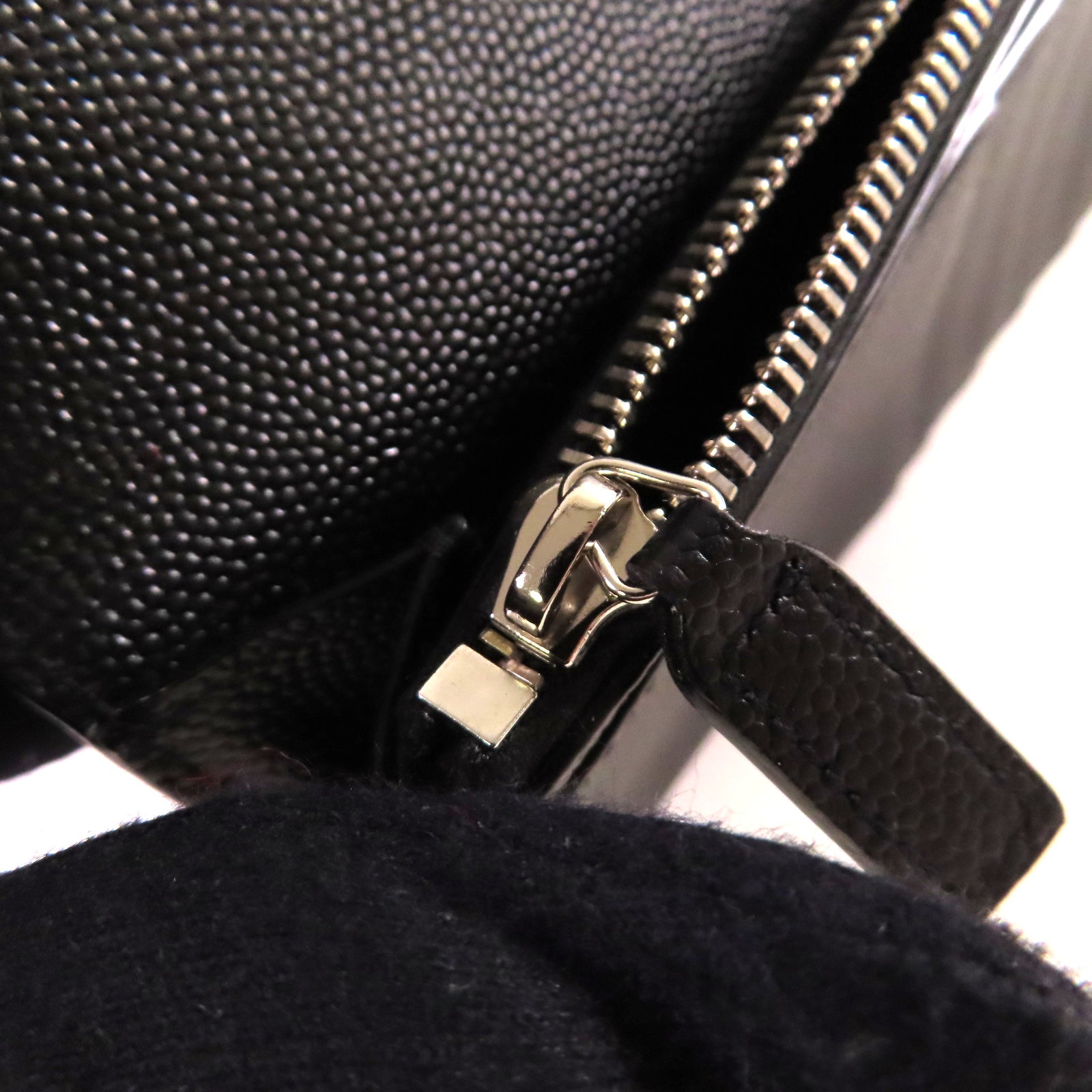 SAINT LAURENT 牛皮皮革Long Wallet長錢包黑色